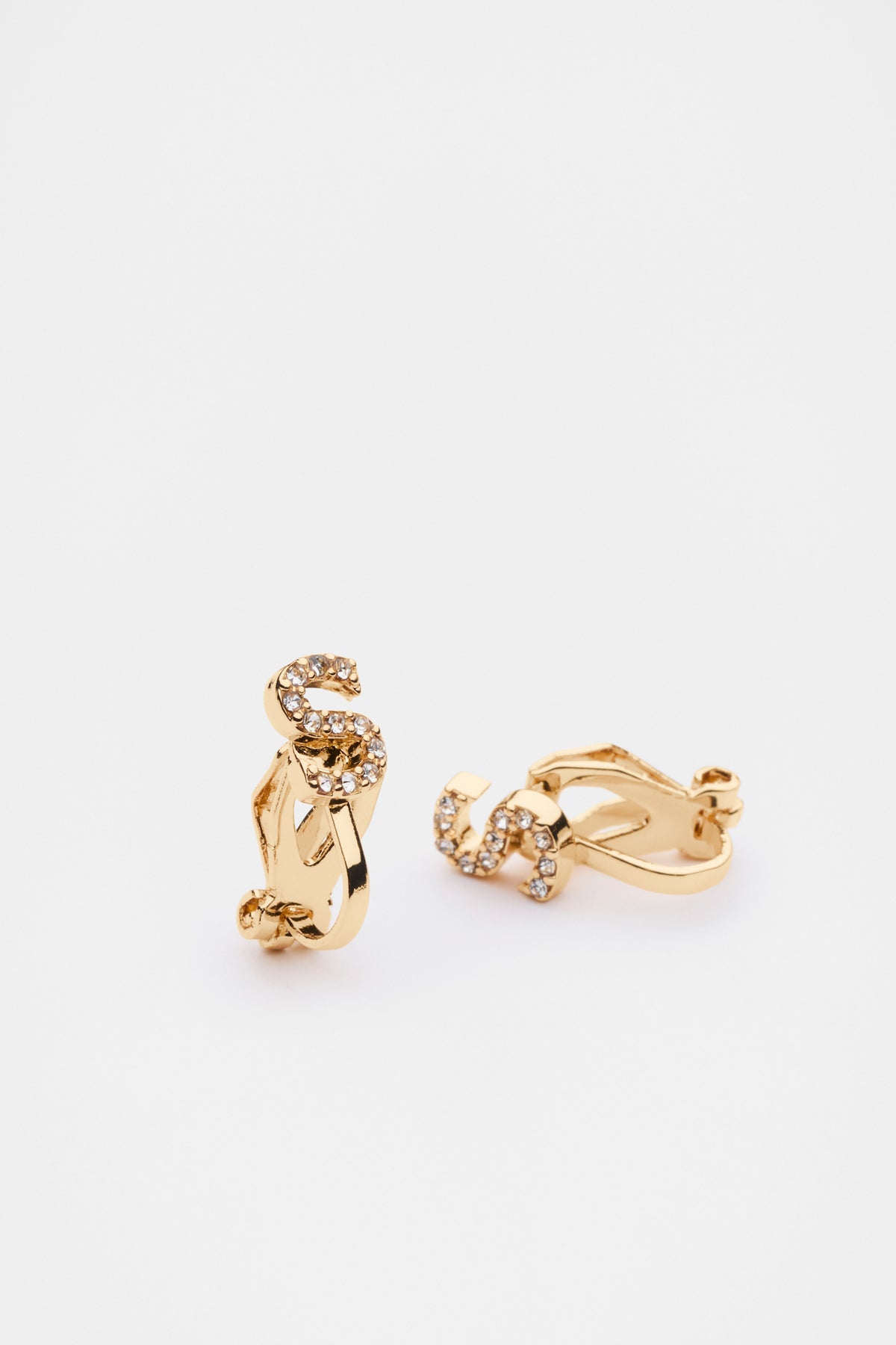 Initial Clip On Earings