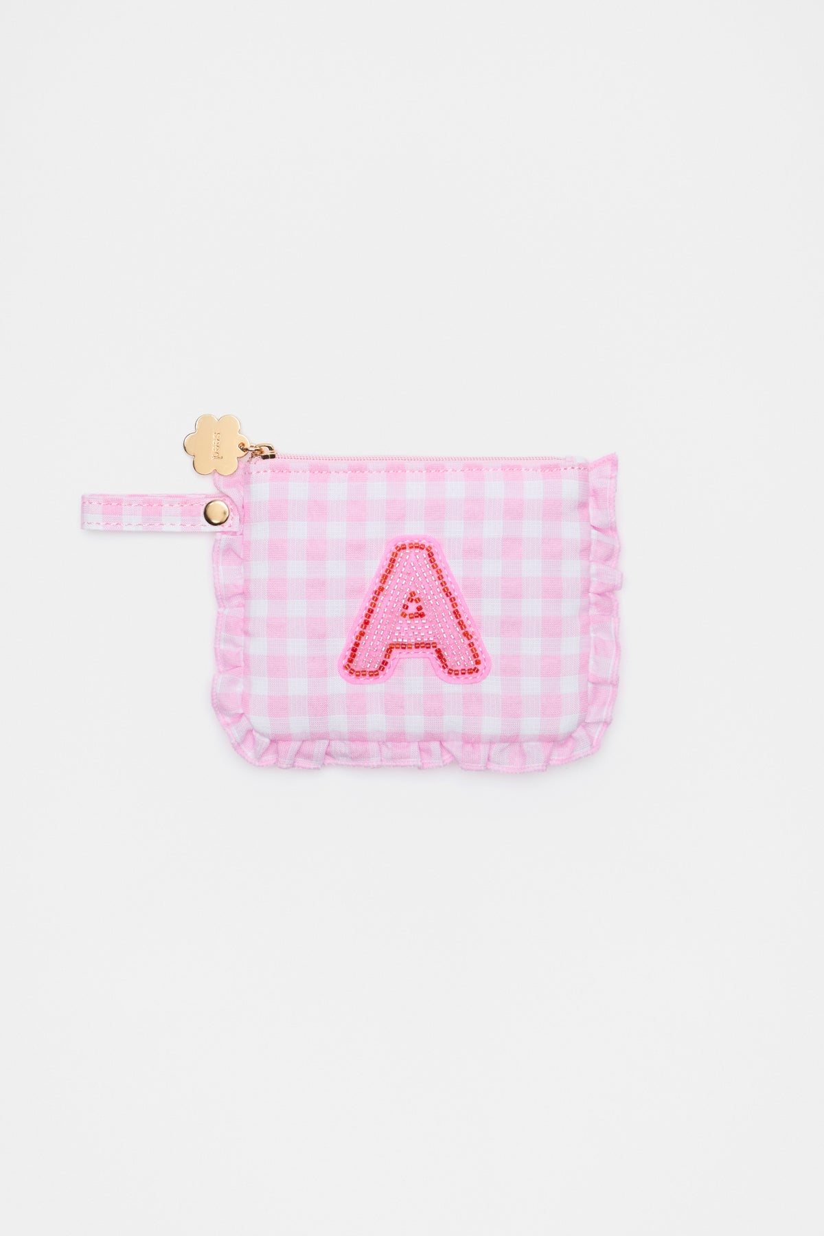Beaded Initial Purse