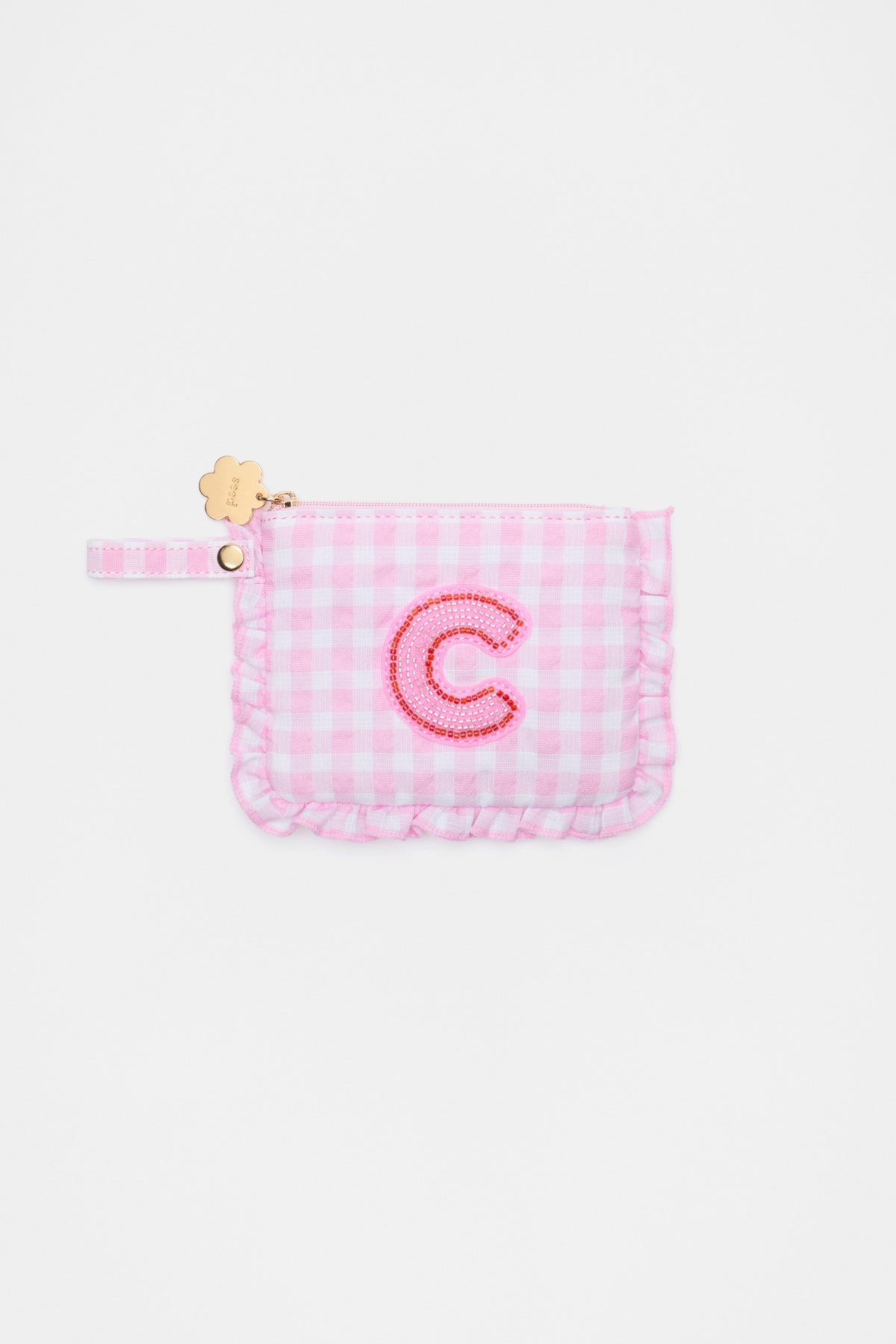 Beaded Initial Purse