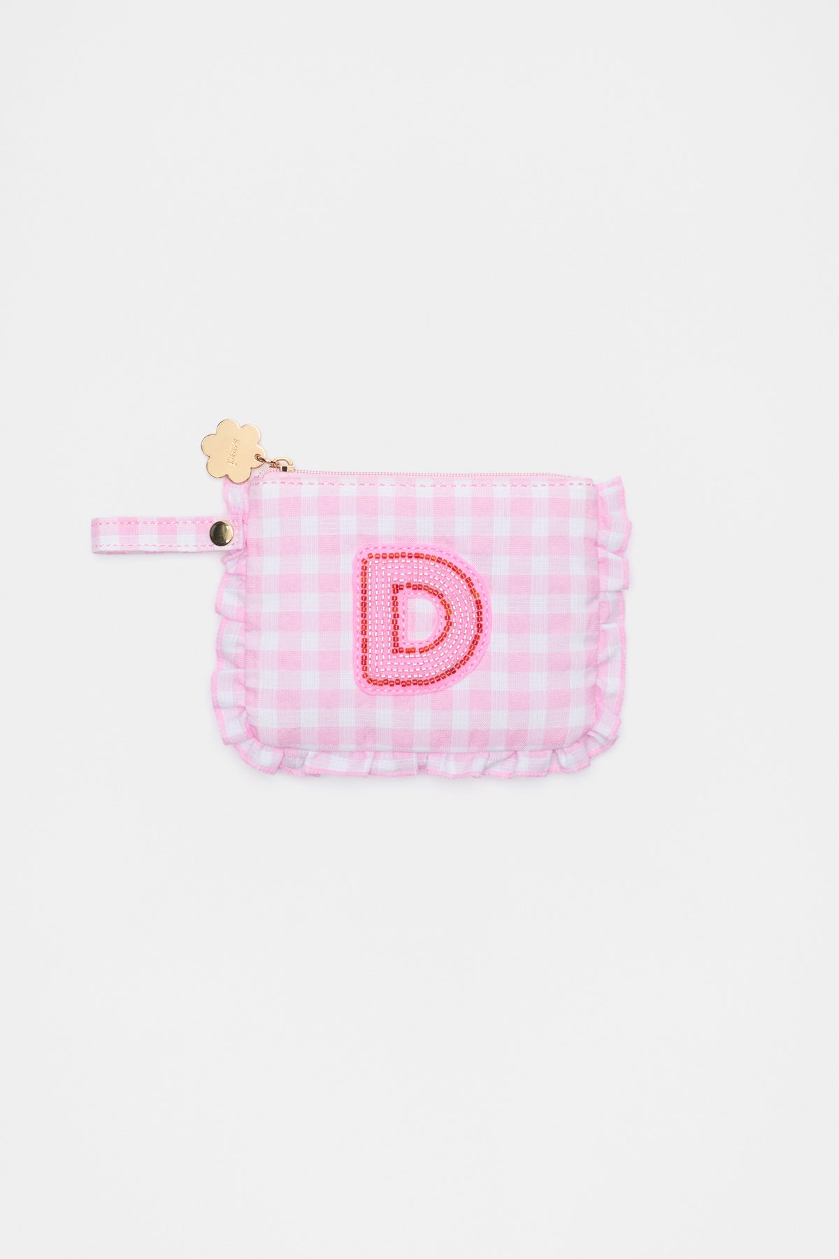 Beaded Initial Purse