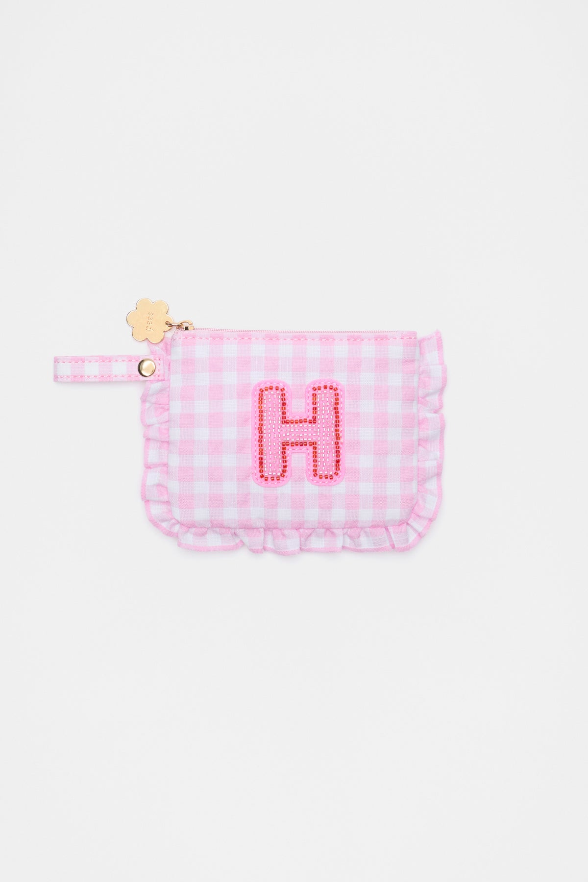 Beaded Initial Purse