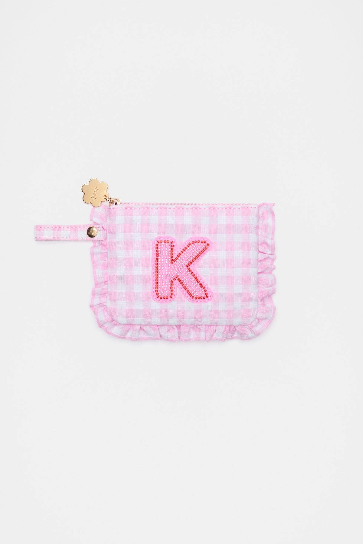 Beaded Initial Purse