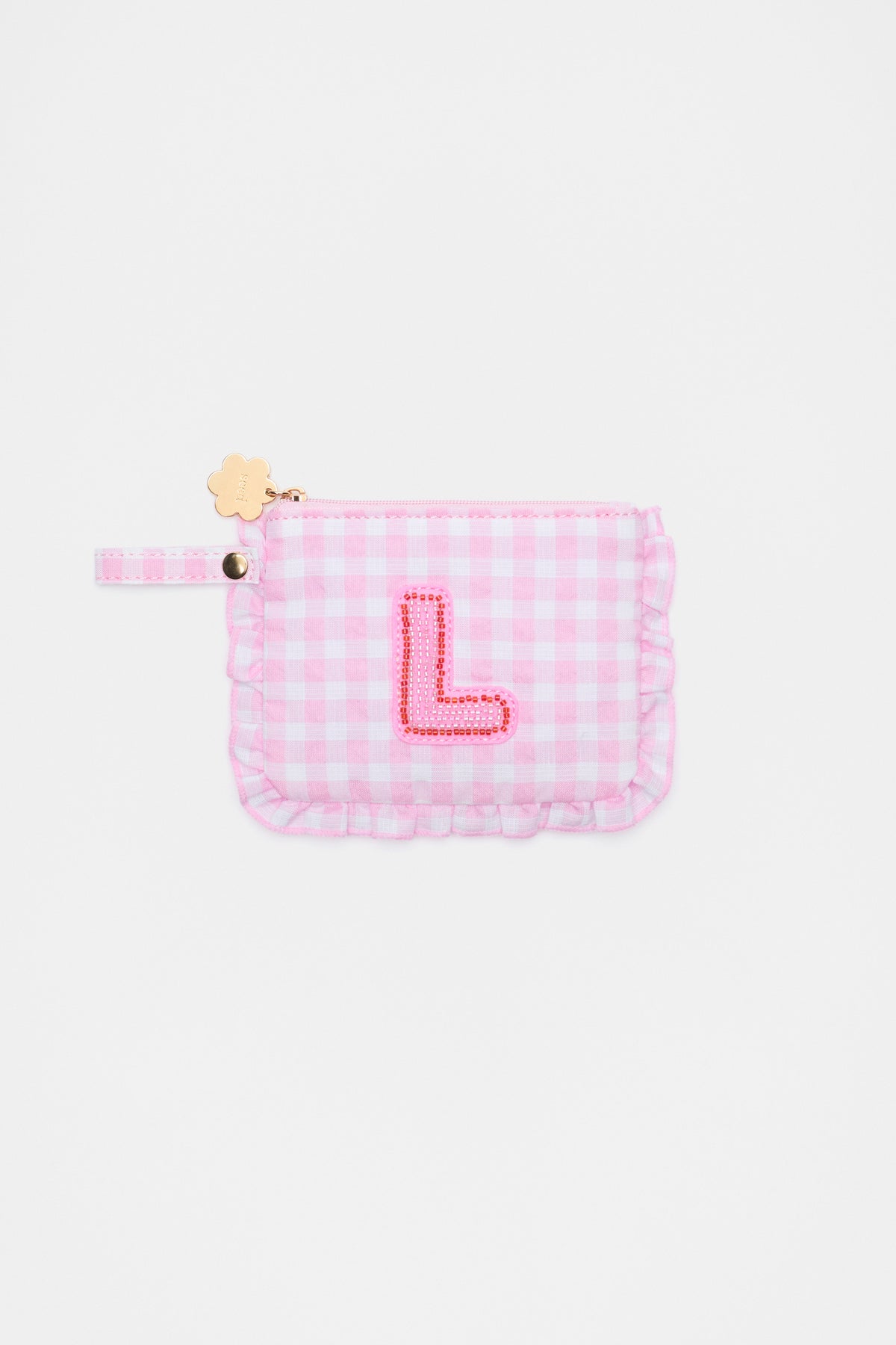 Beaded Initial Purse