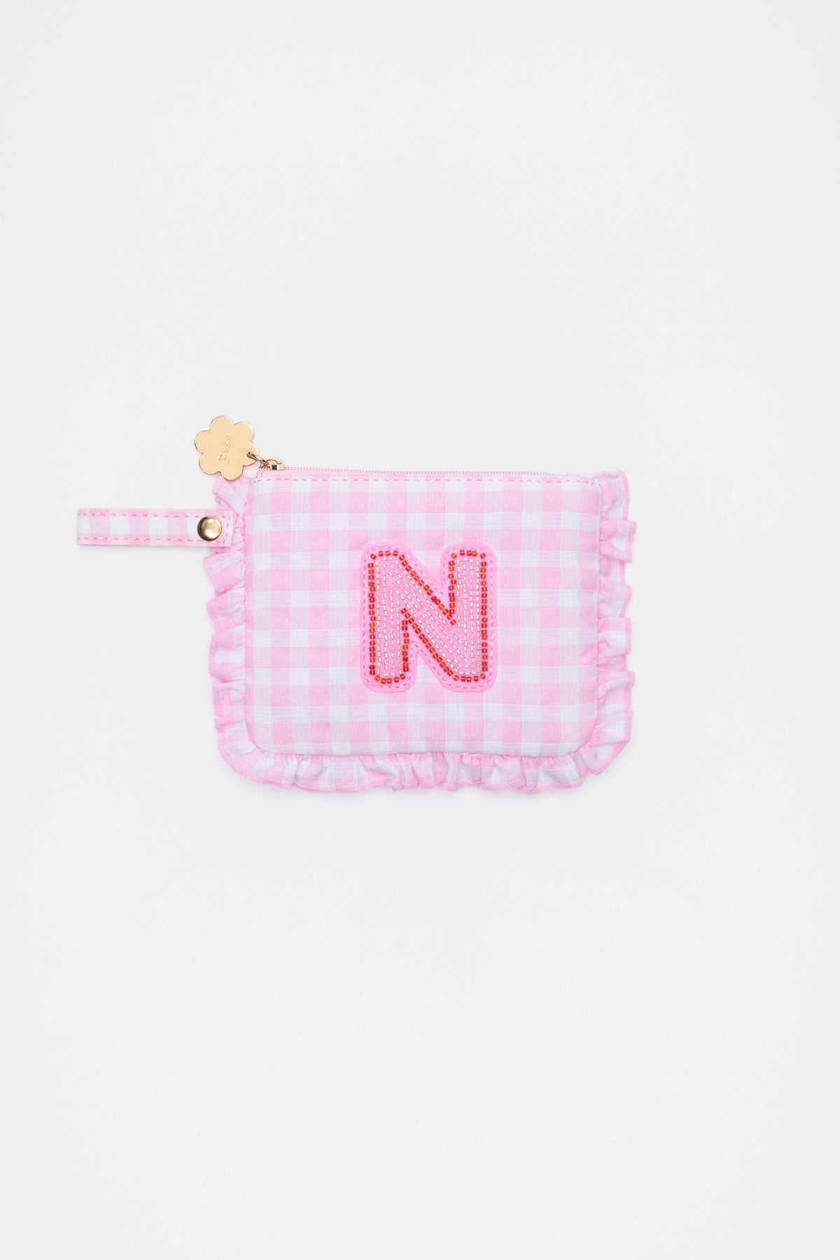 Beaded Initial Purse