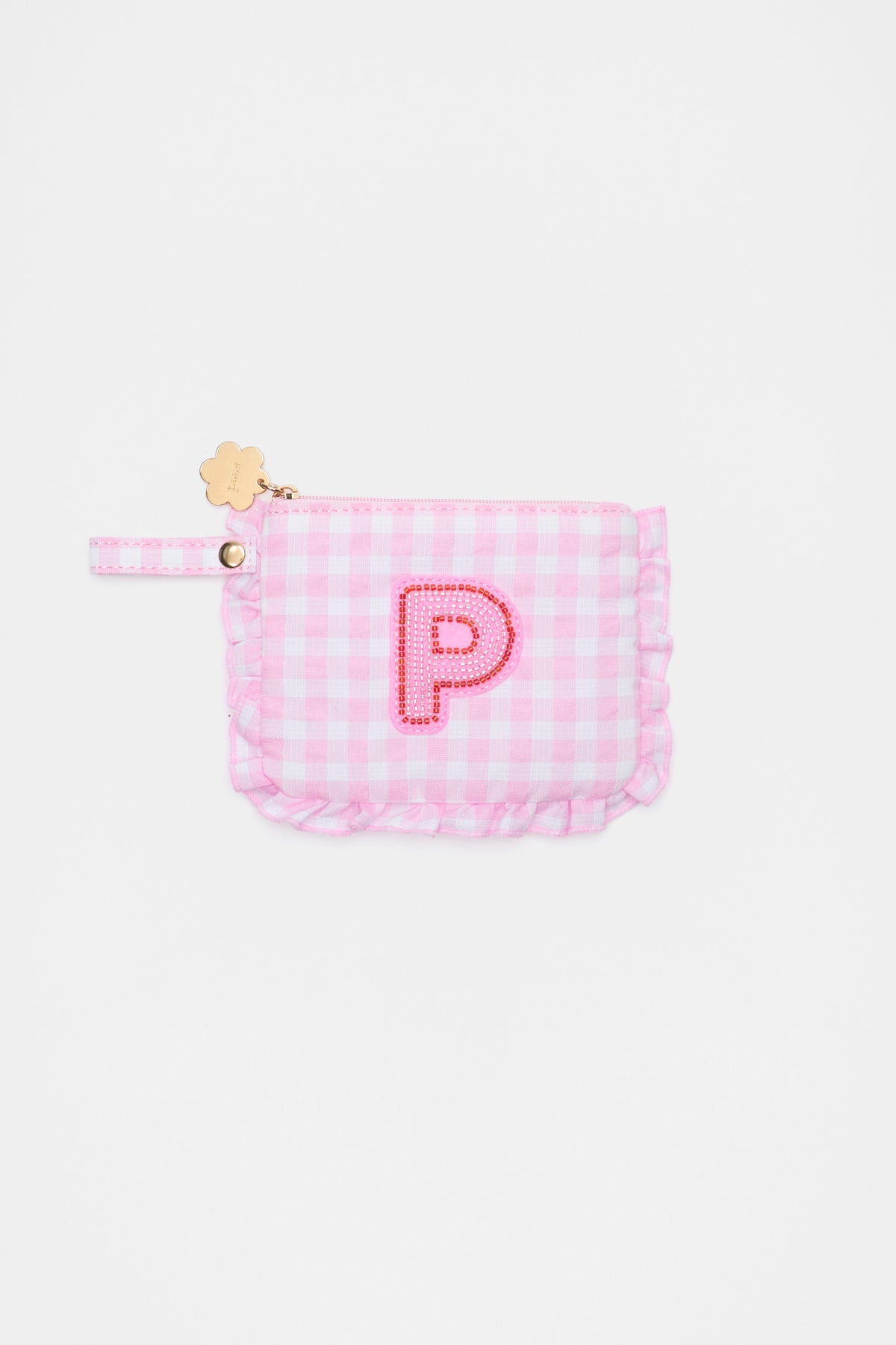 Beaded Initial Purse