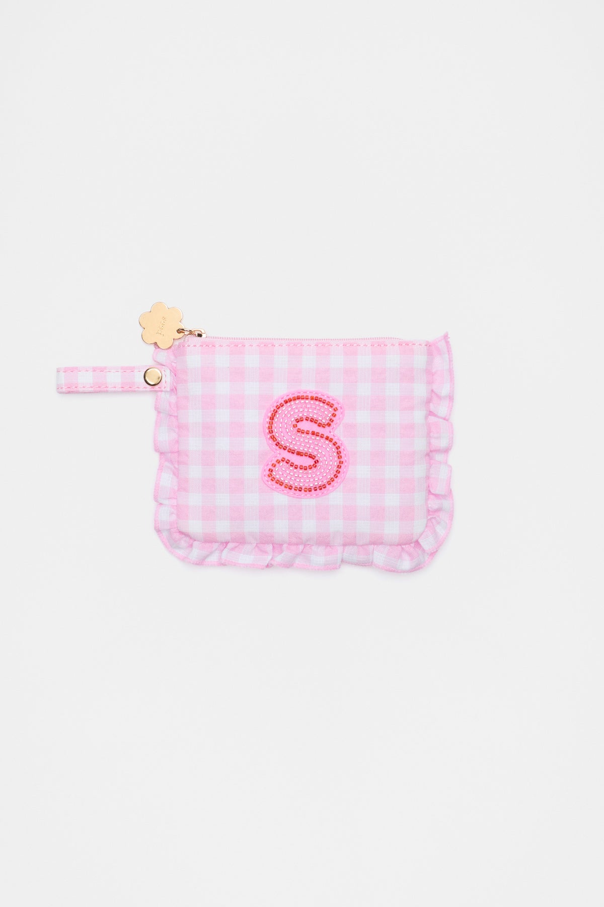 Beaded Initial Purse