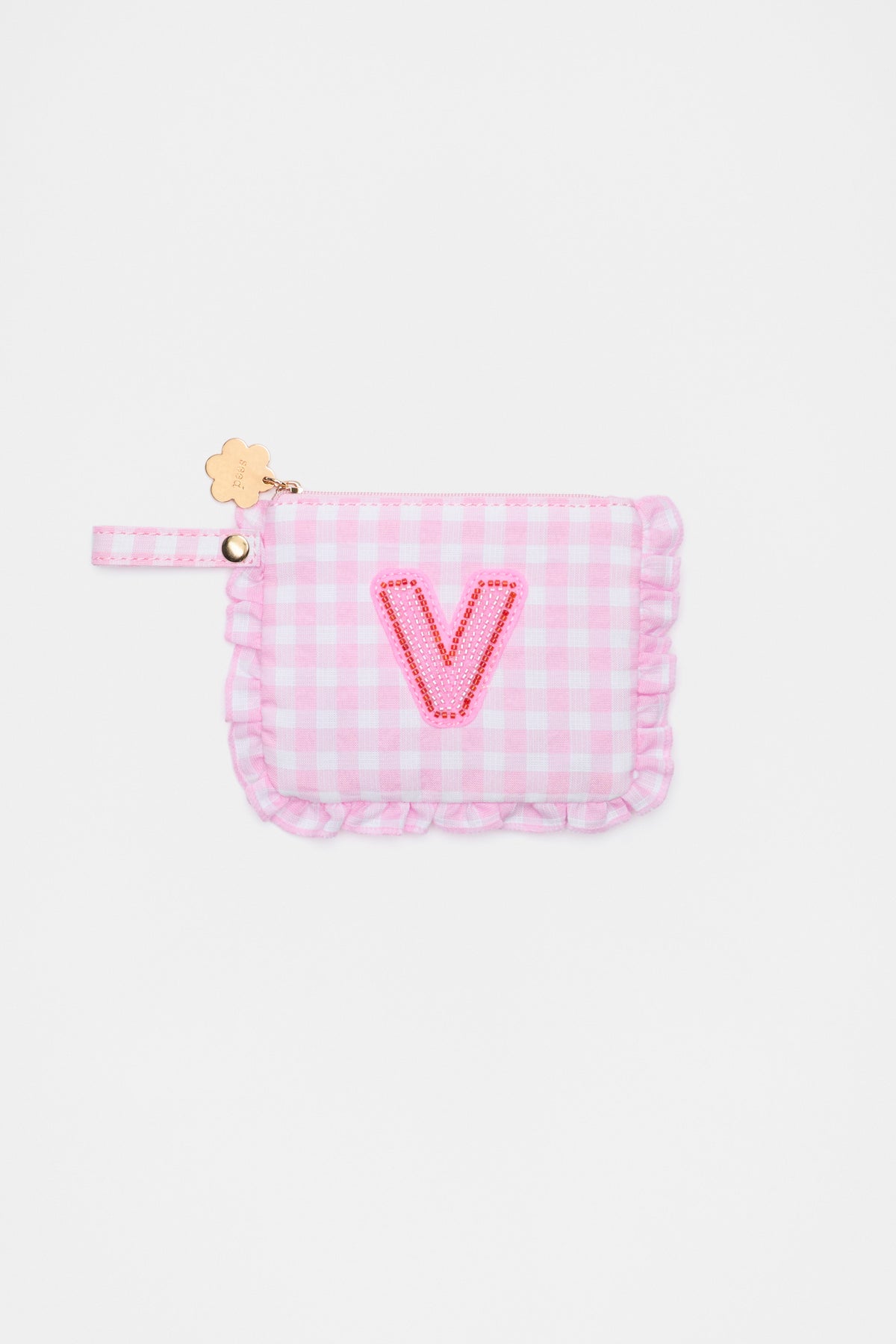 Beaded Initial Purse