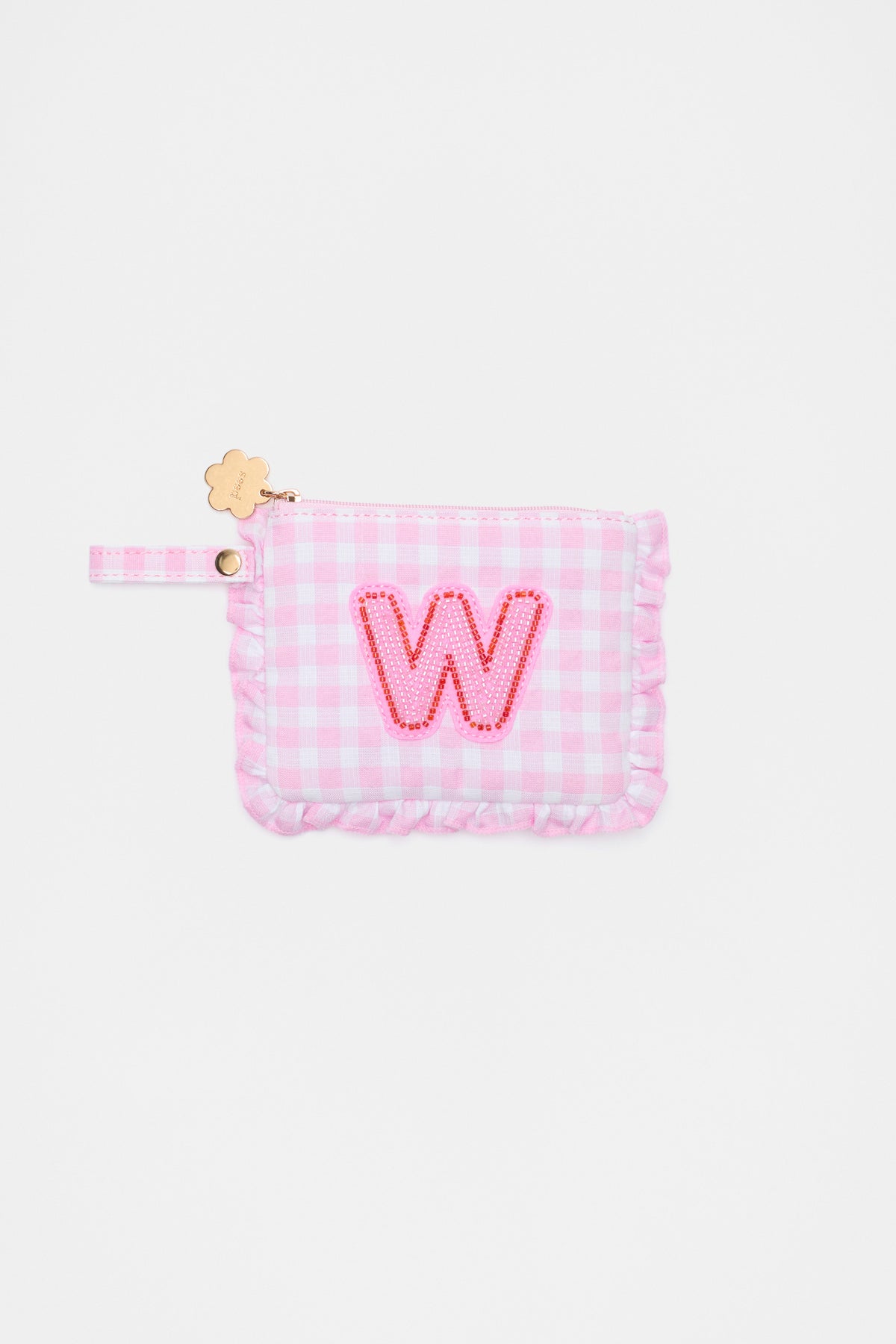Beaded Initial Purse