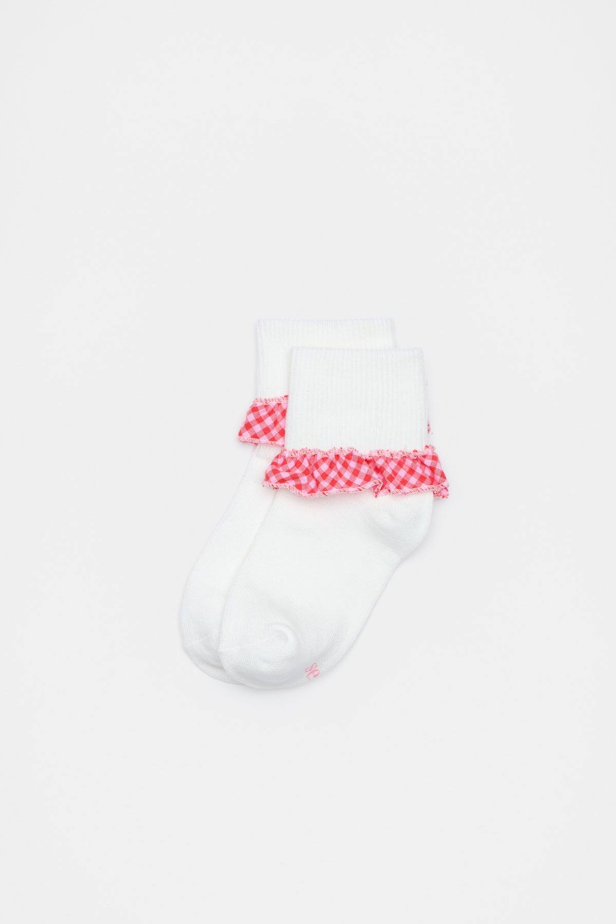 Gingham Frill Sock