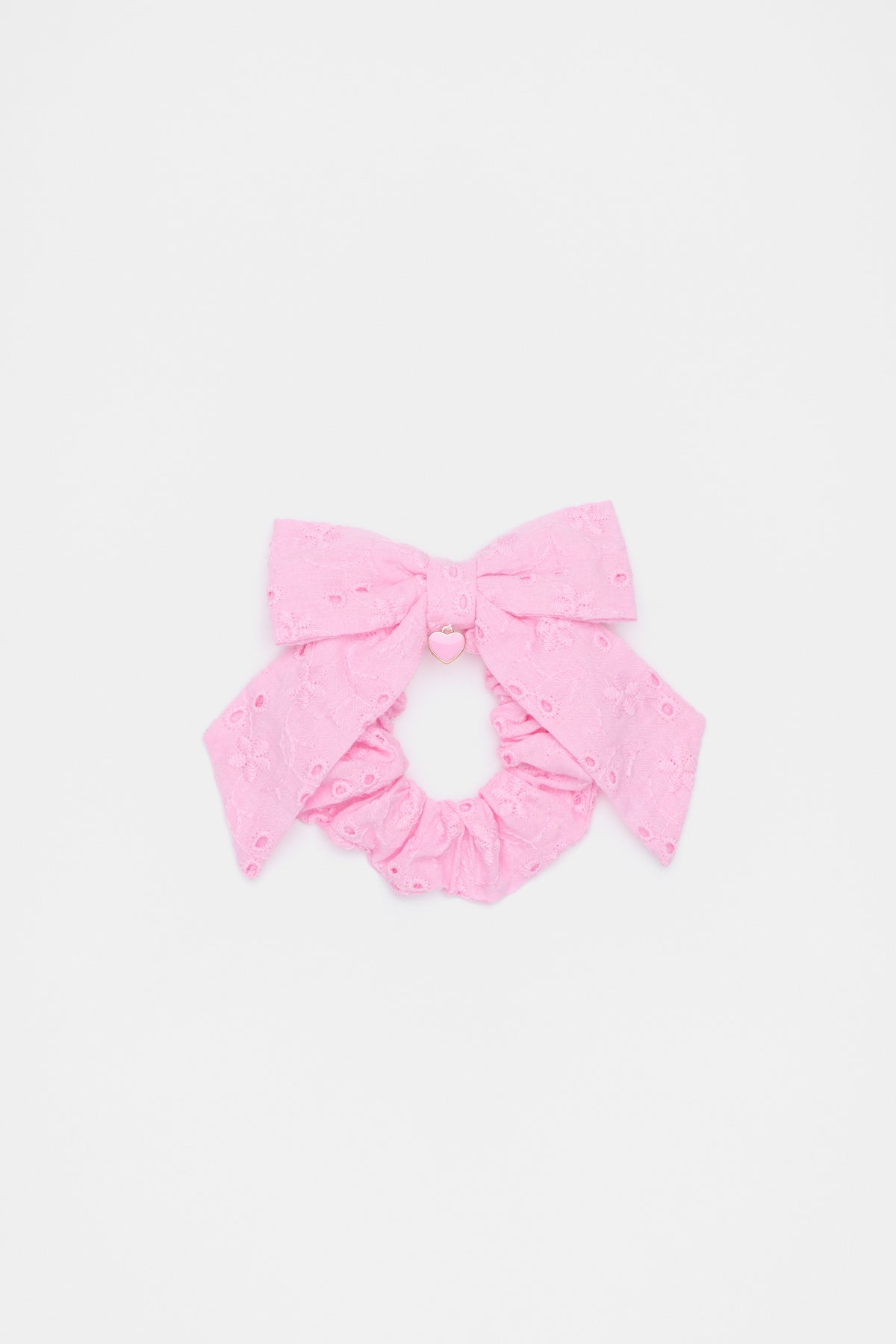 Broderie Charm Bow Scrunchies