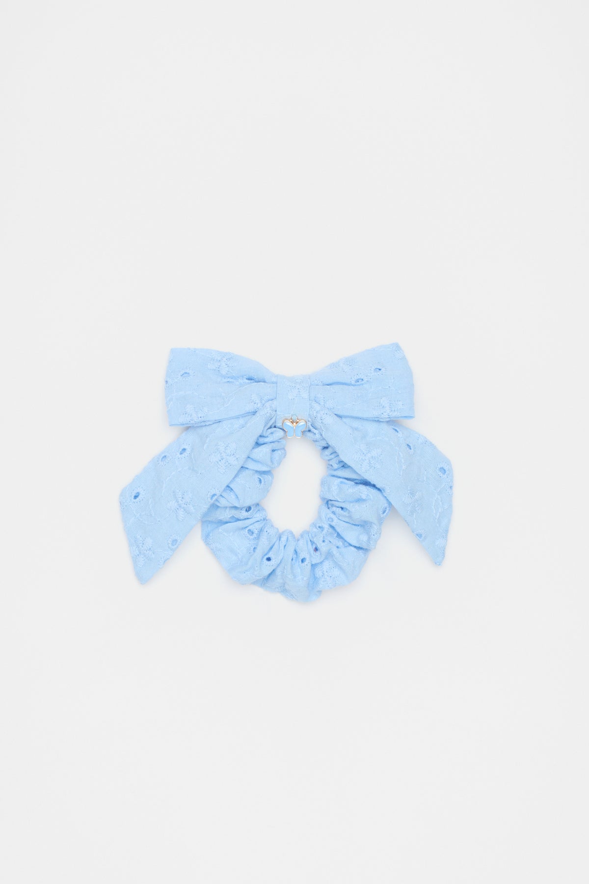 Broderie Charm Bow Scrunchies