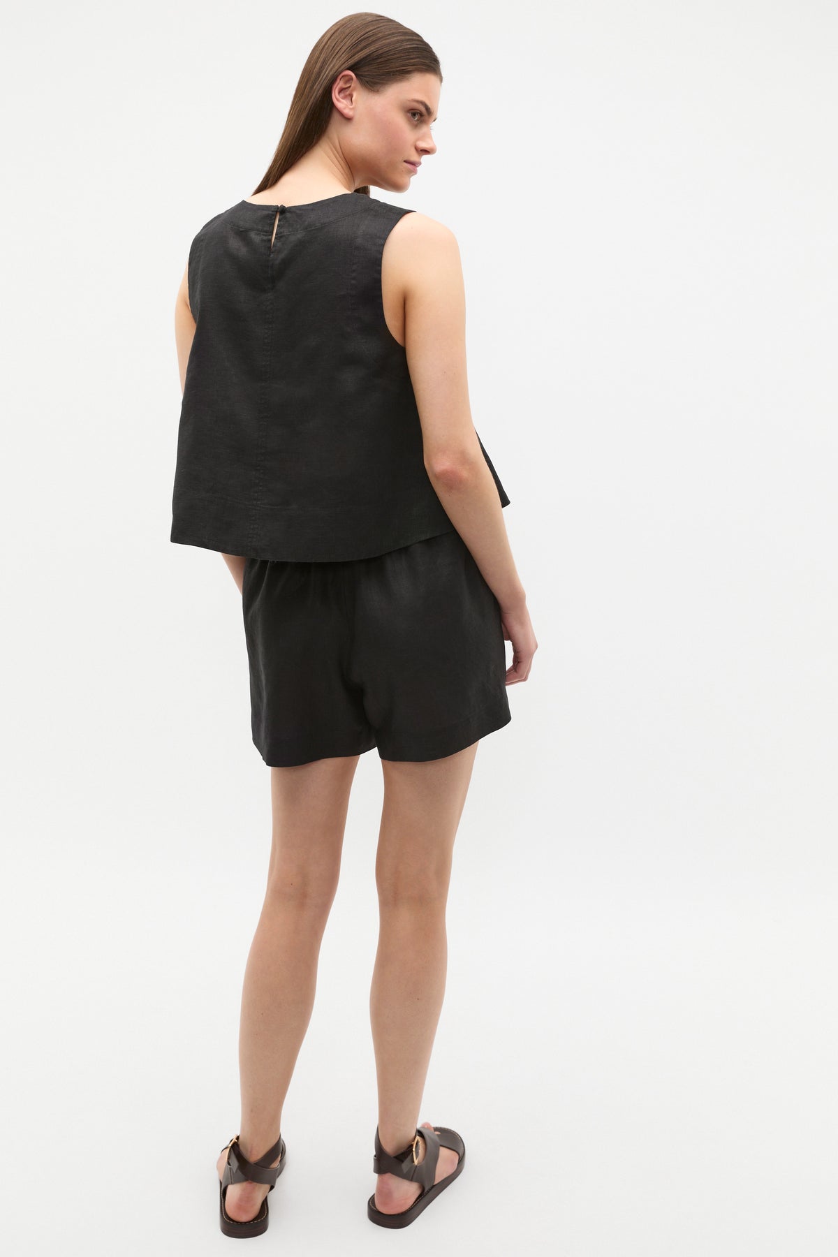 Core Linen Shell Top