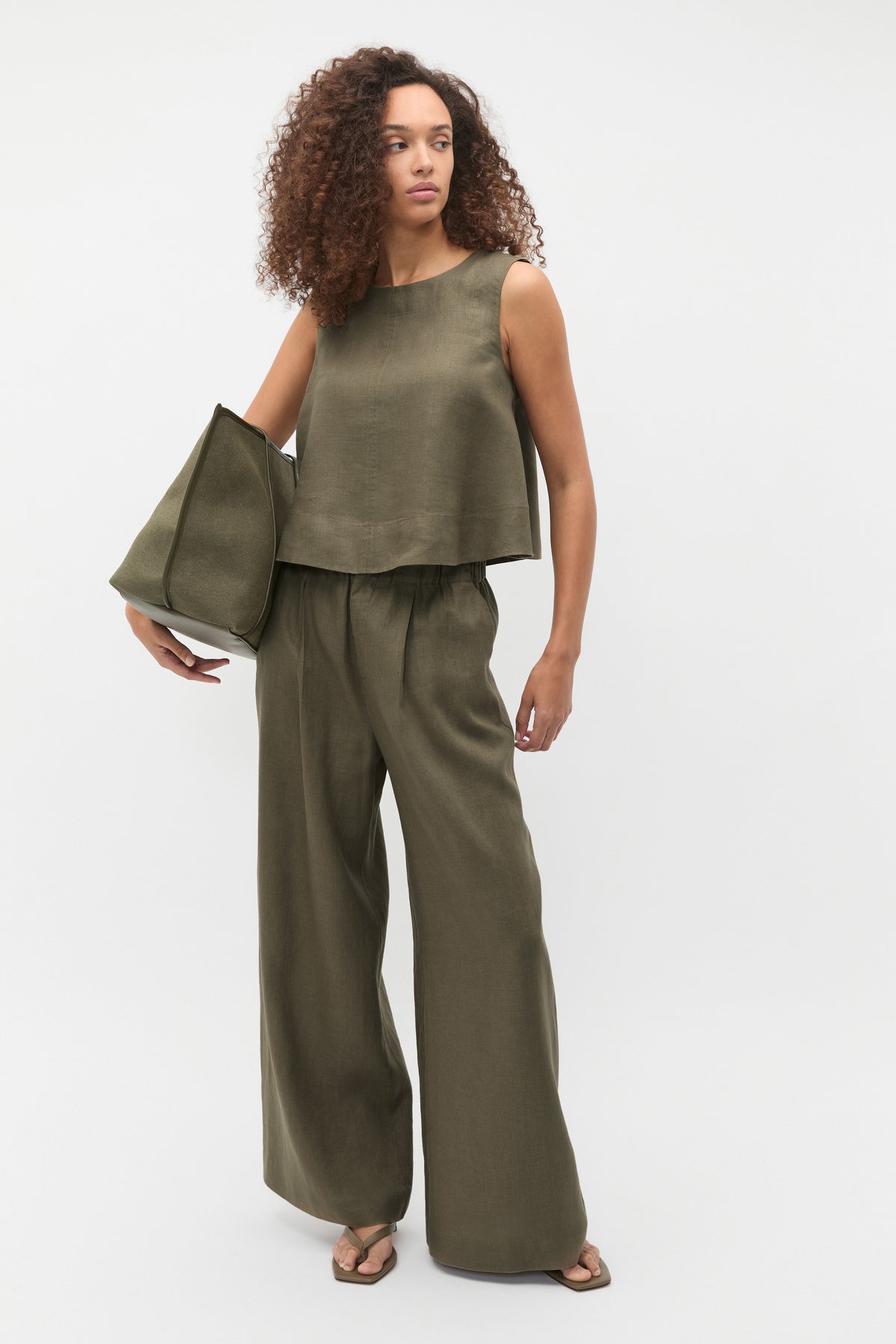 Core Linen Shell Top