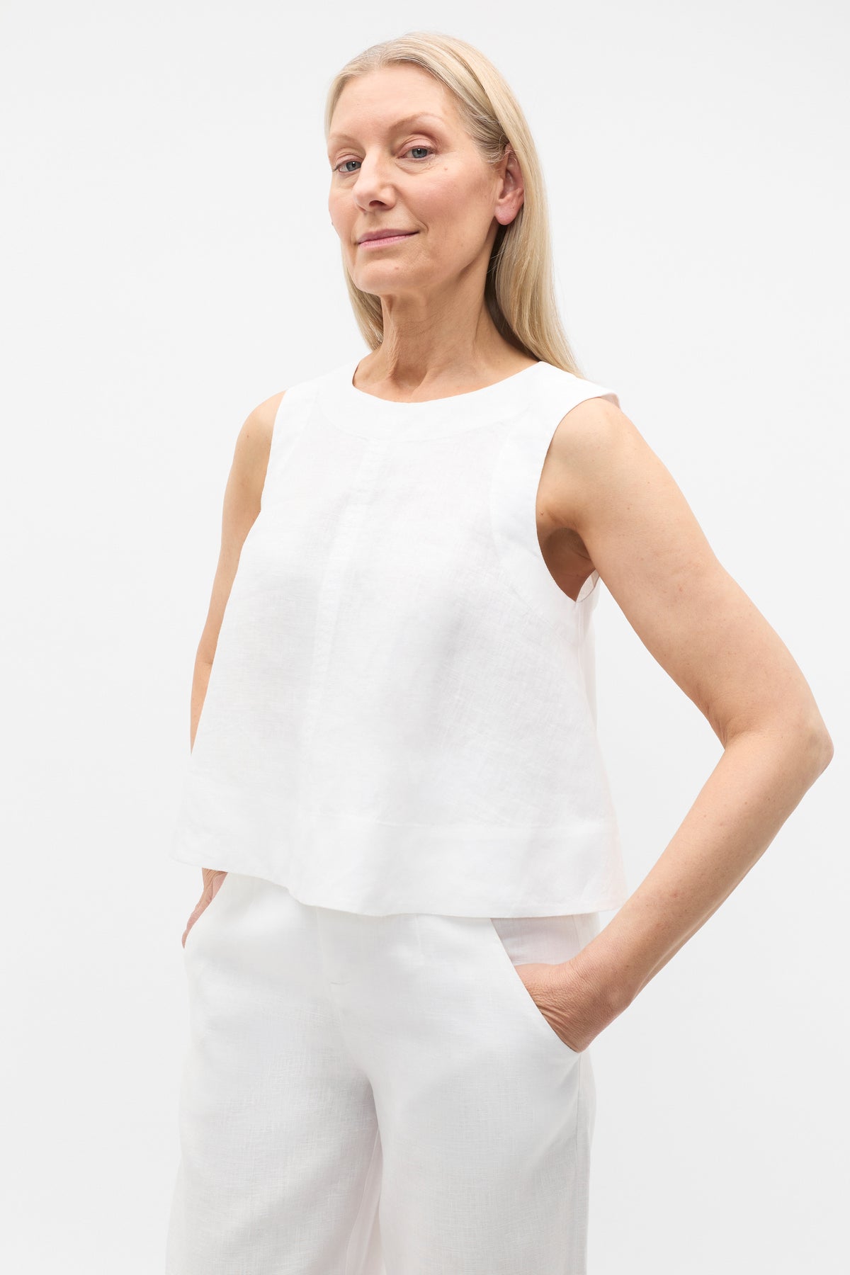Core Linen Shell Top