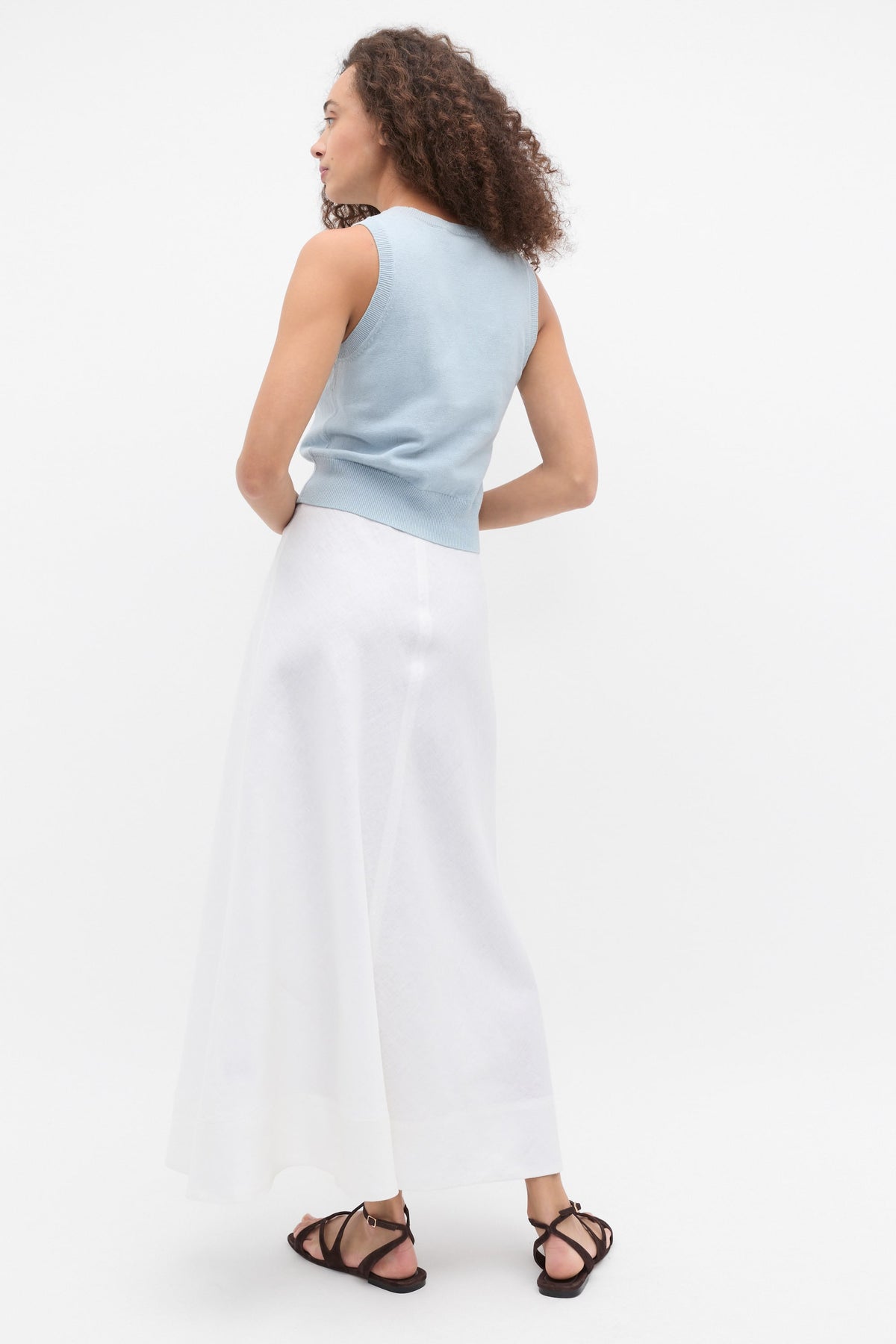 Linen Blend Knit Top