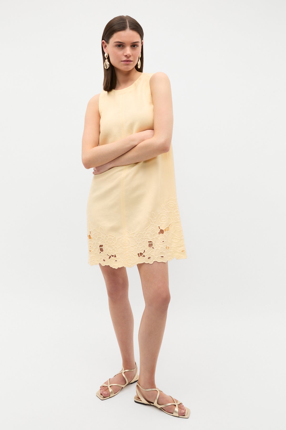 Cutwork Mini Dress