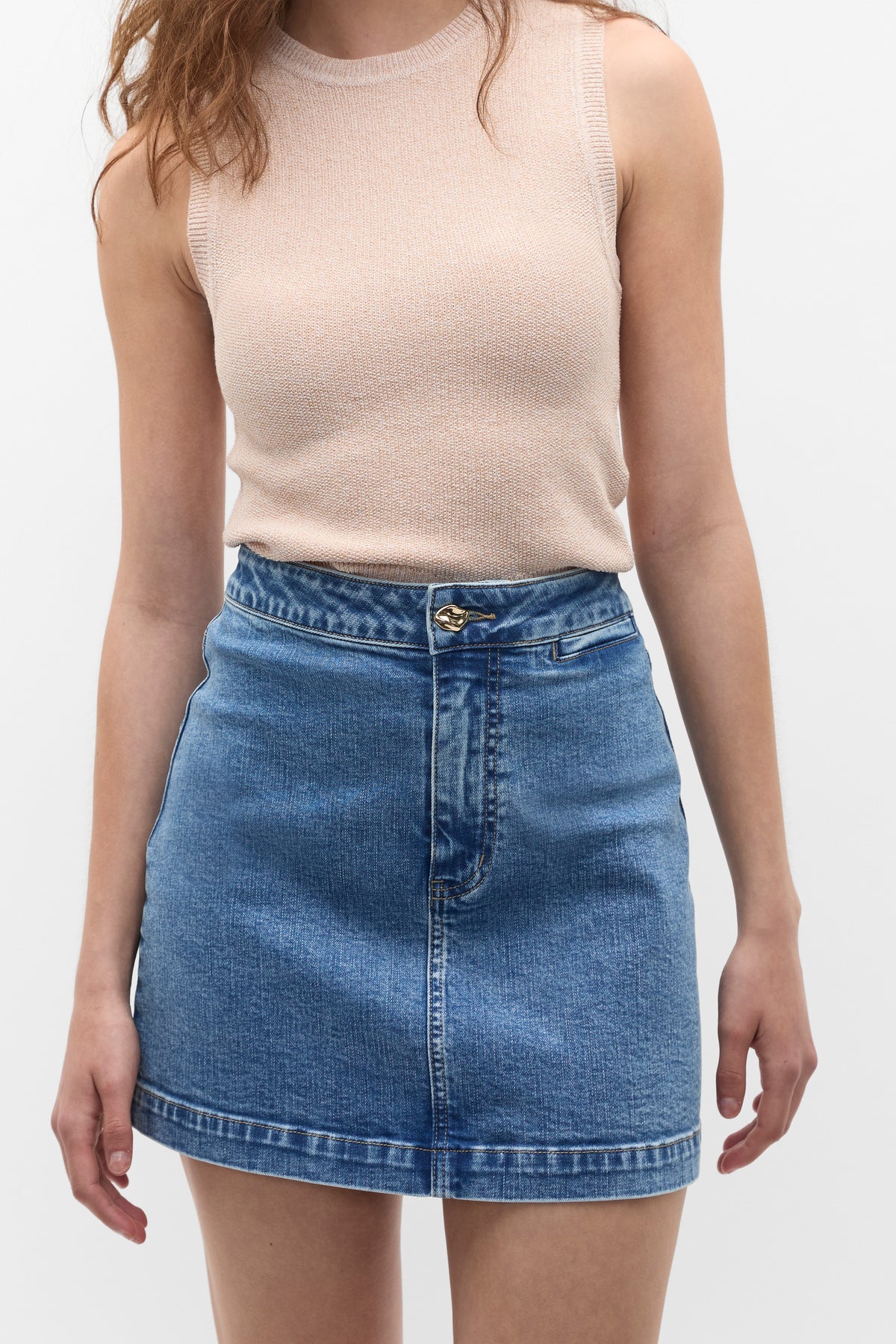Core Denim Mini Skirt