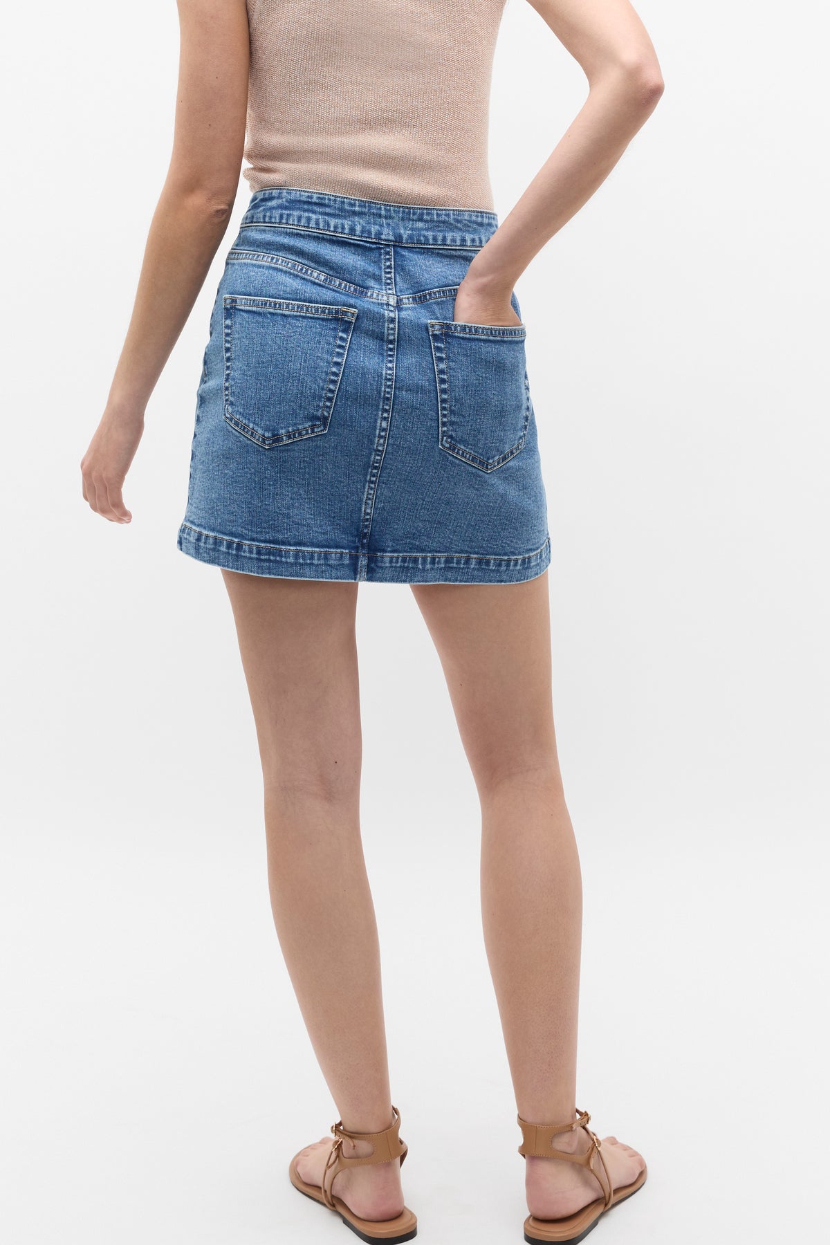 Core Denim Mini Skirt