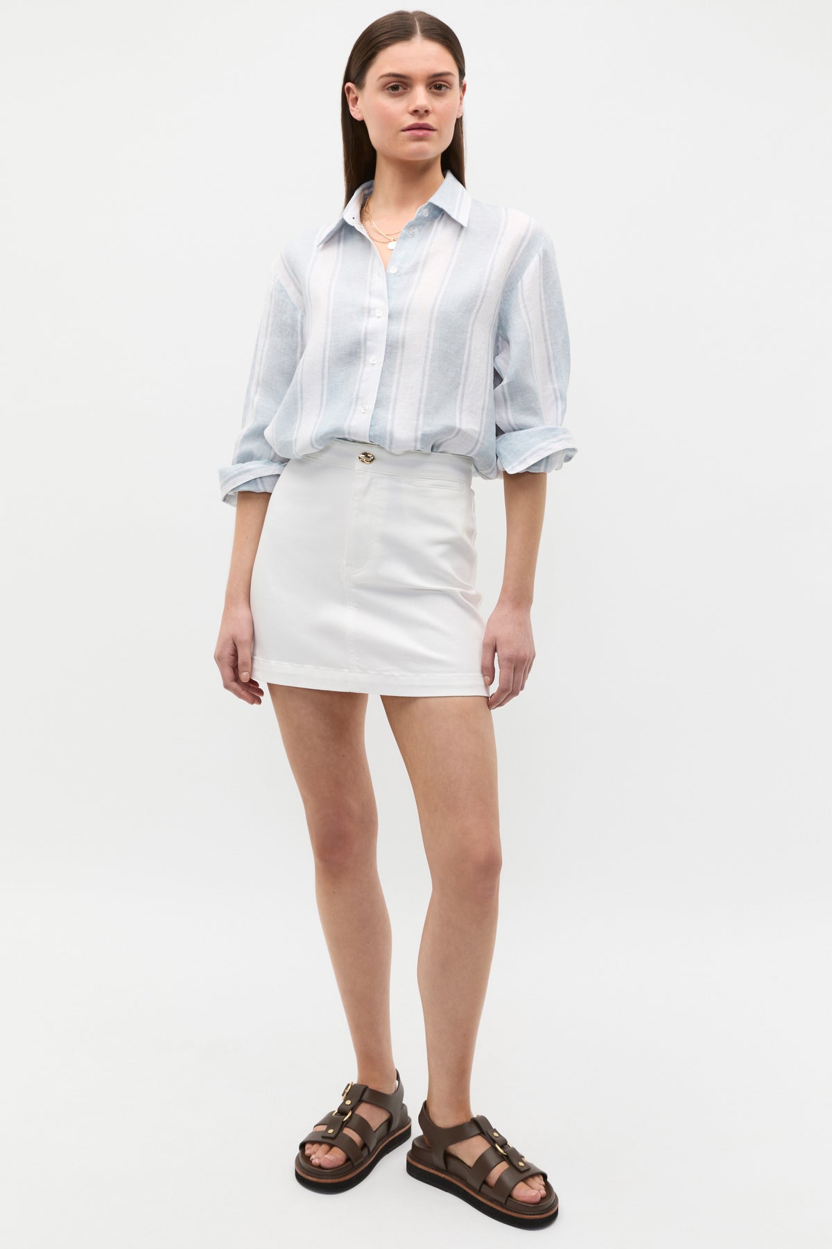 Core Denim Mini Skirt