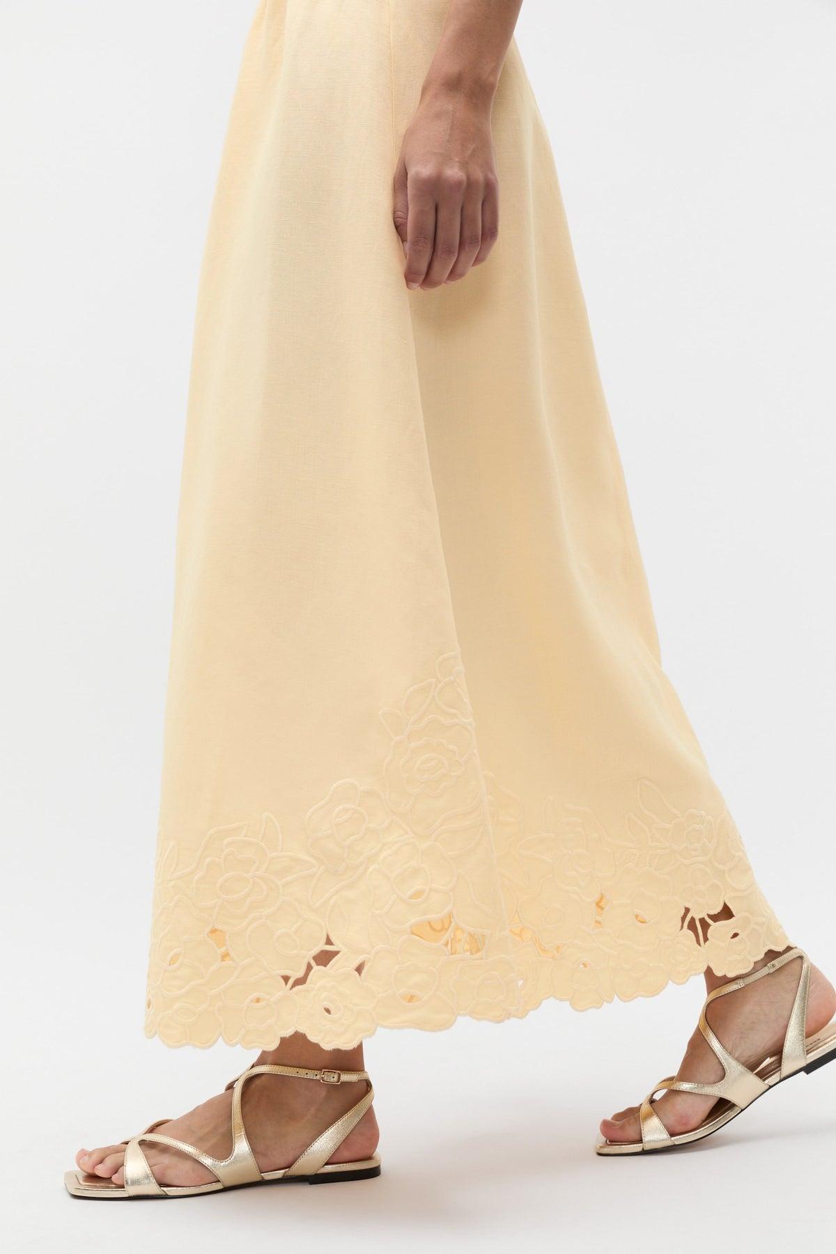 Cutwork Midi Skirt