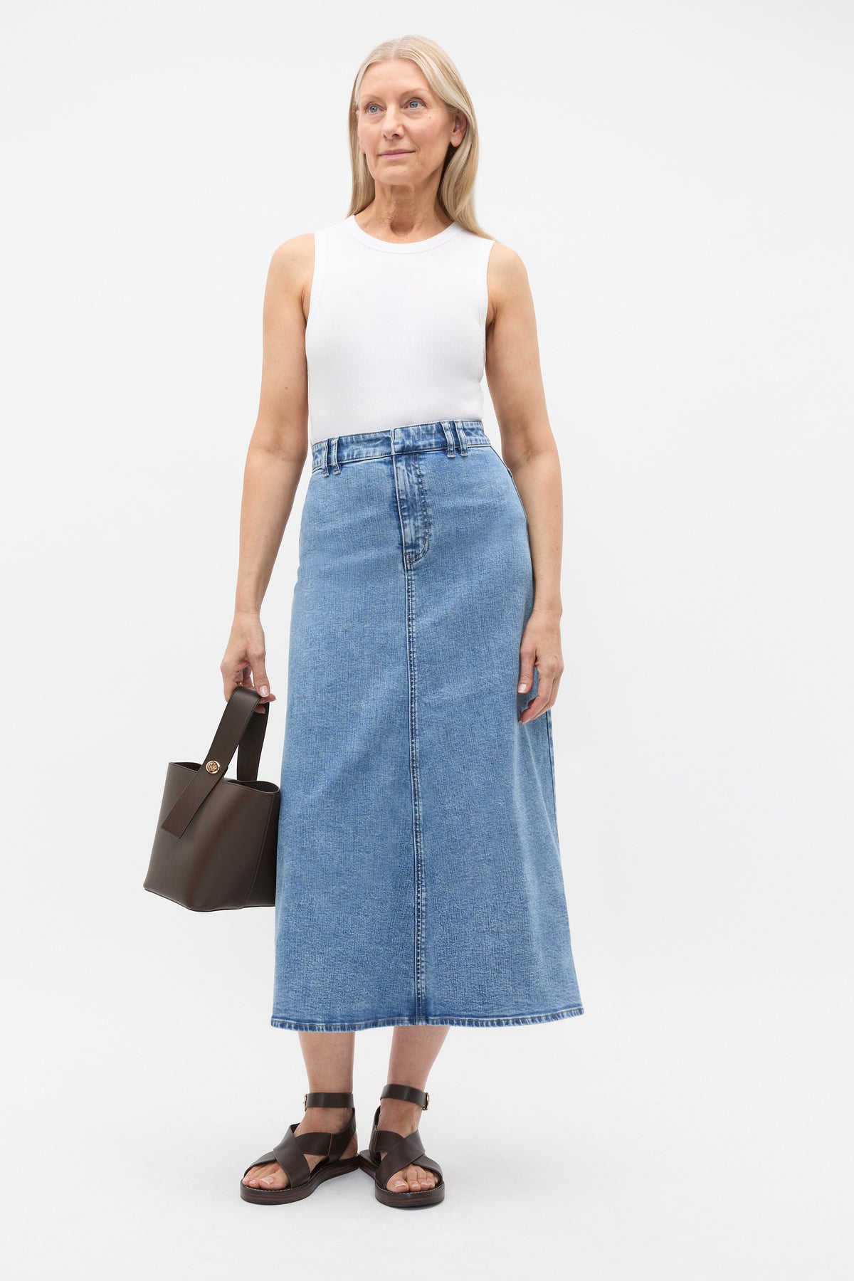 Denim Circle Skirt