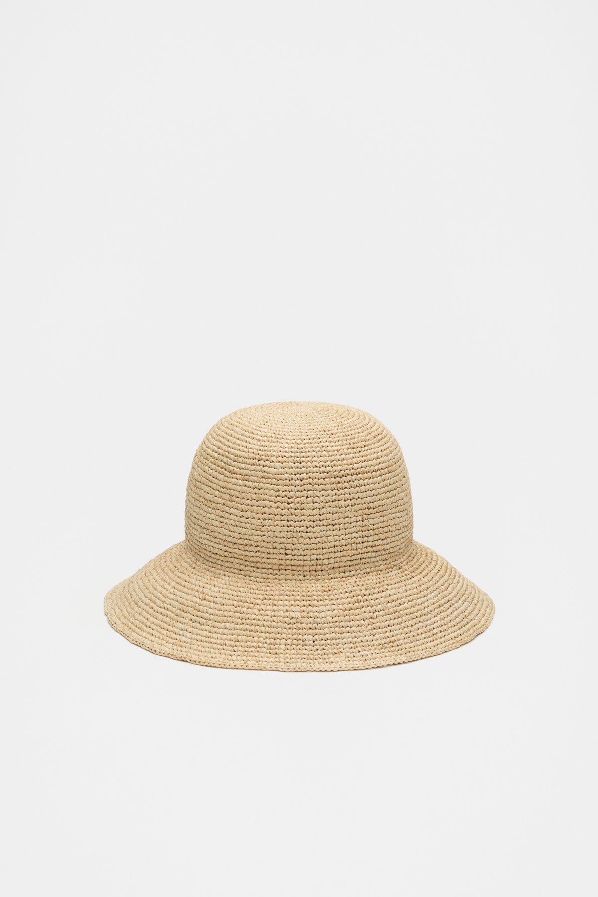 Raffia Rounded Bucket Hat
