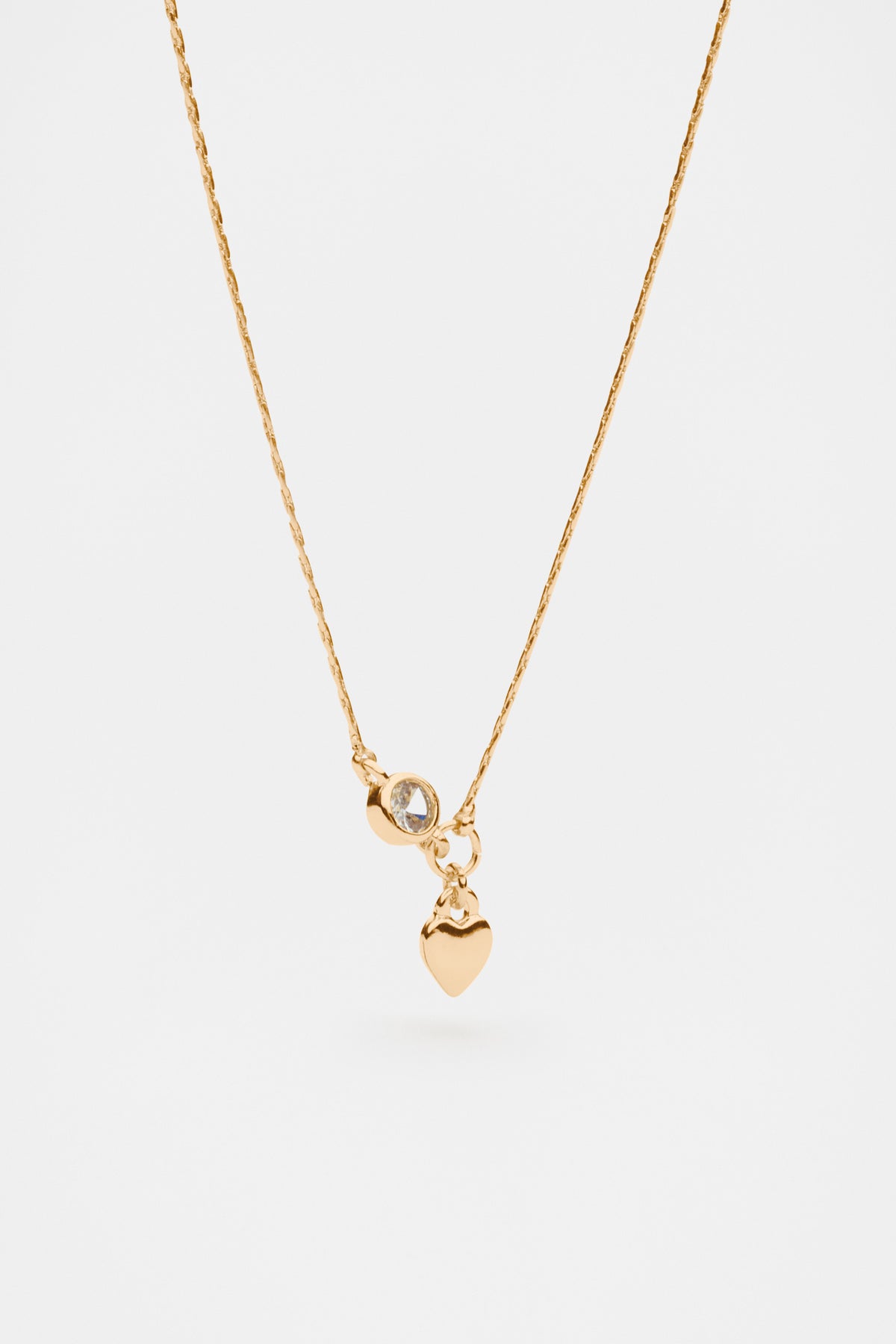 Stone Drop Initial Necklace