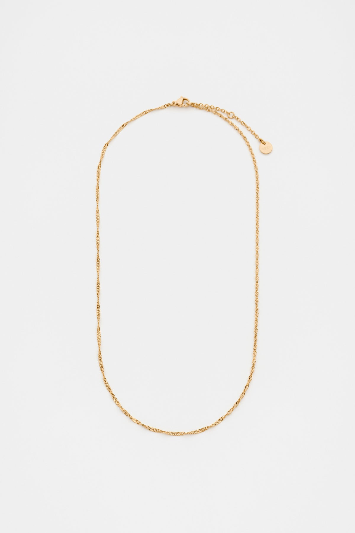 Waterproof Twist Chain Necklace