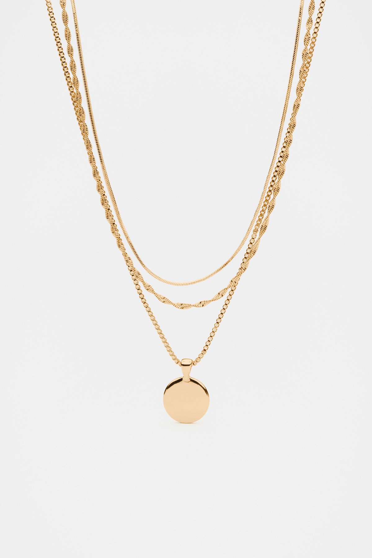 Disc Pendant Necklace