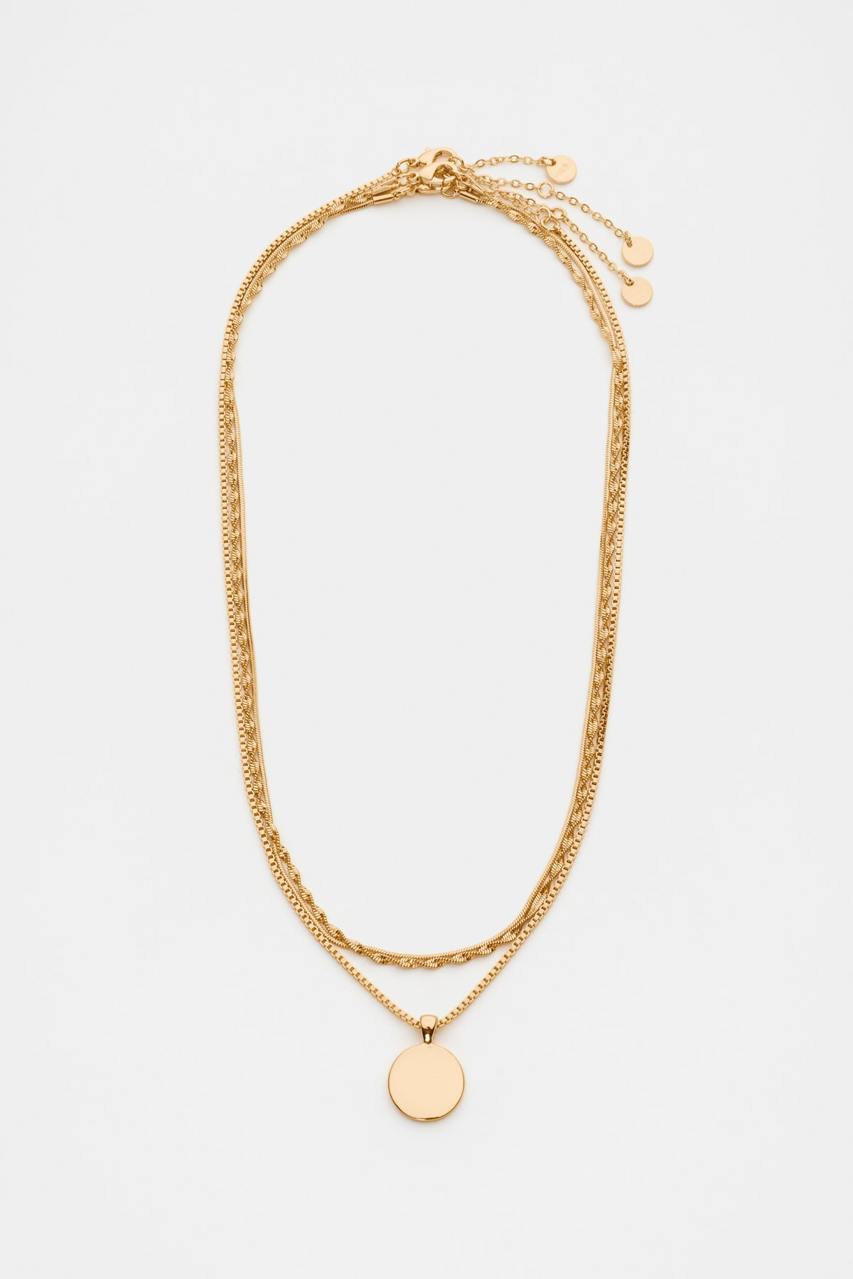 Disc Pendant Necklace