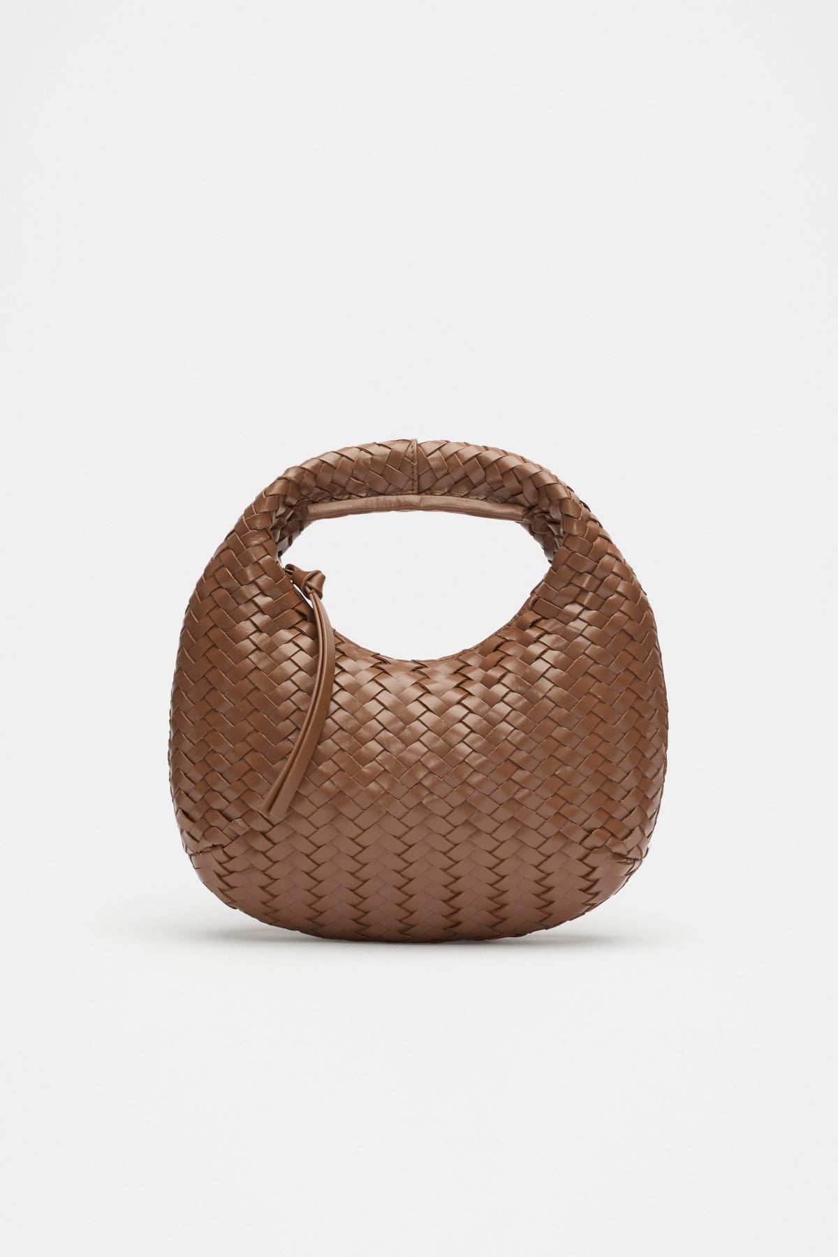 Leather Woven Handbag
