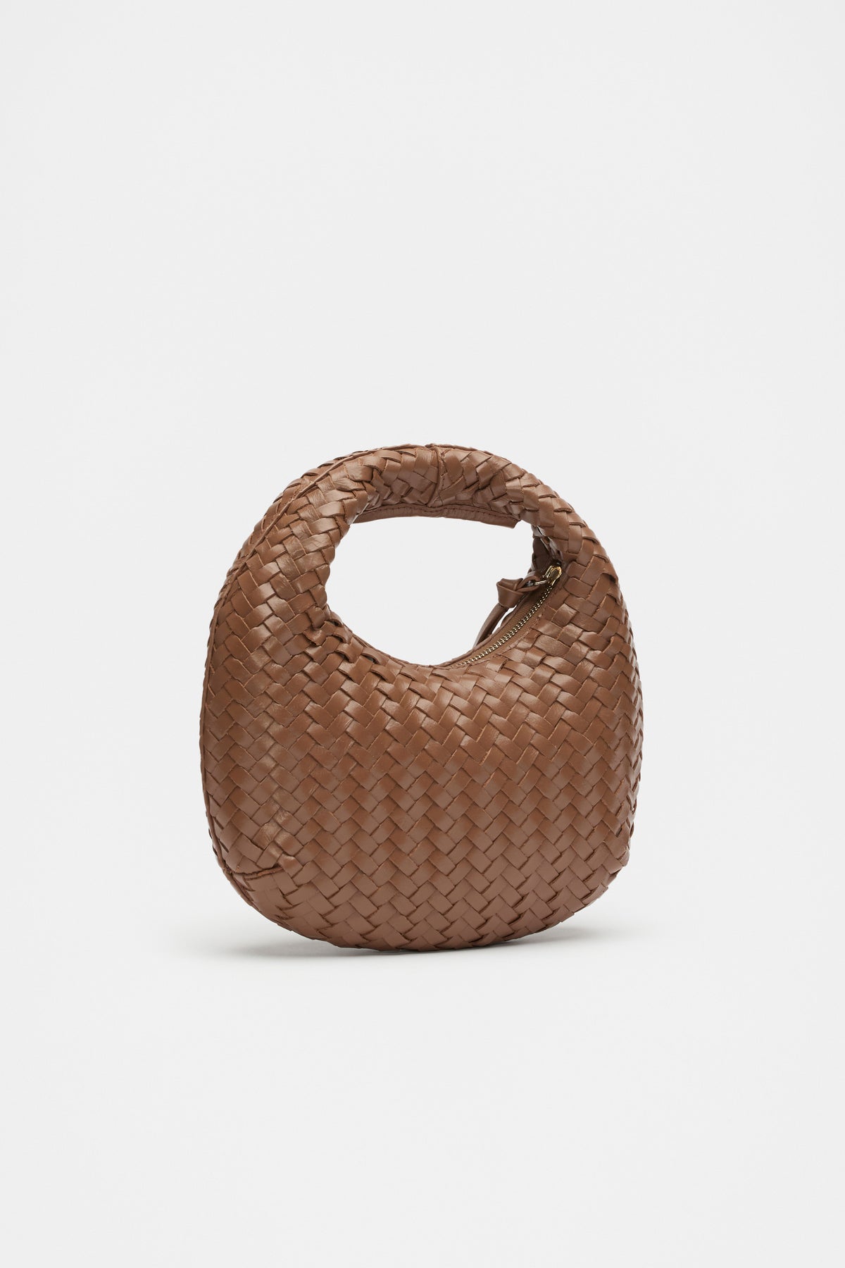 Leather Woven Handbag
