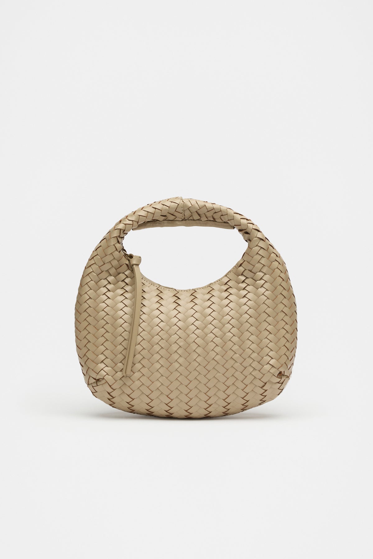Leather Woven Handbag