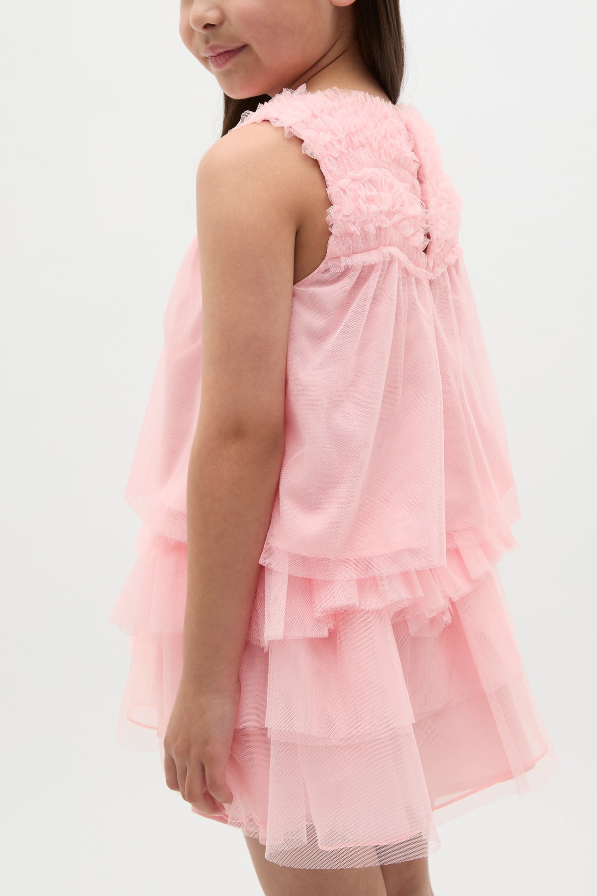 Tulle Ruffle Top