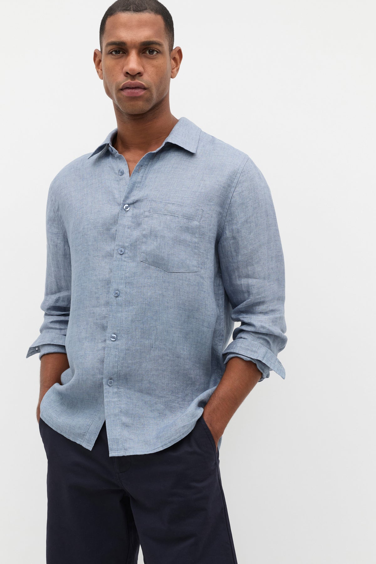 Chambray Linen Shirt