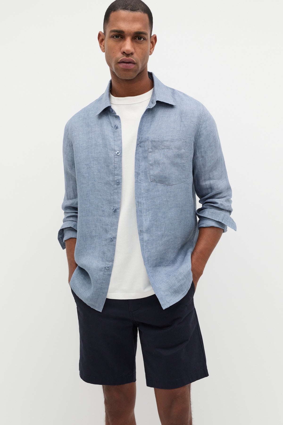 Chambray Linen Shirt