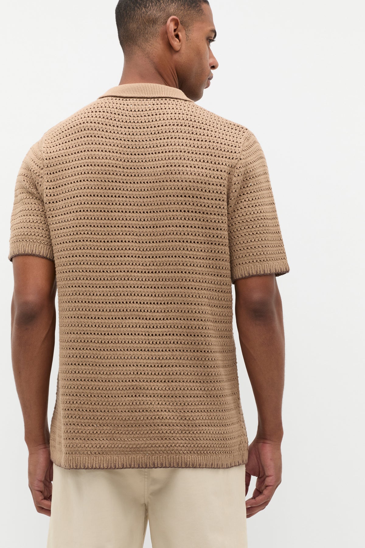 Blanket Stitch Kn Polo