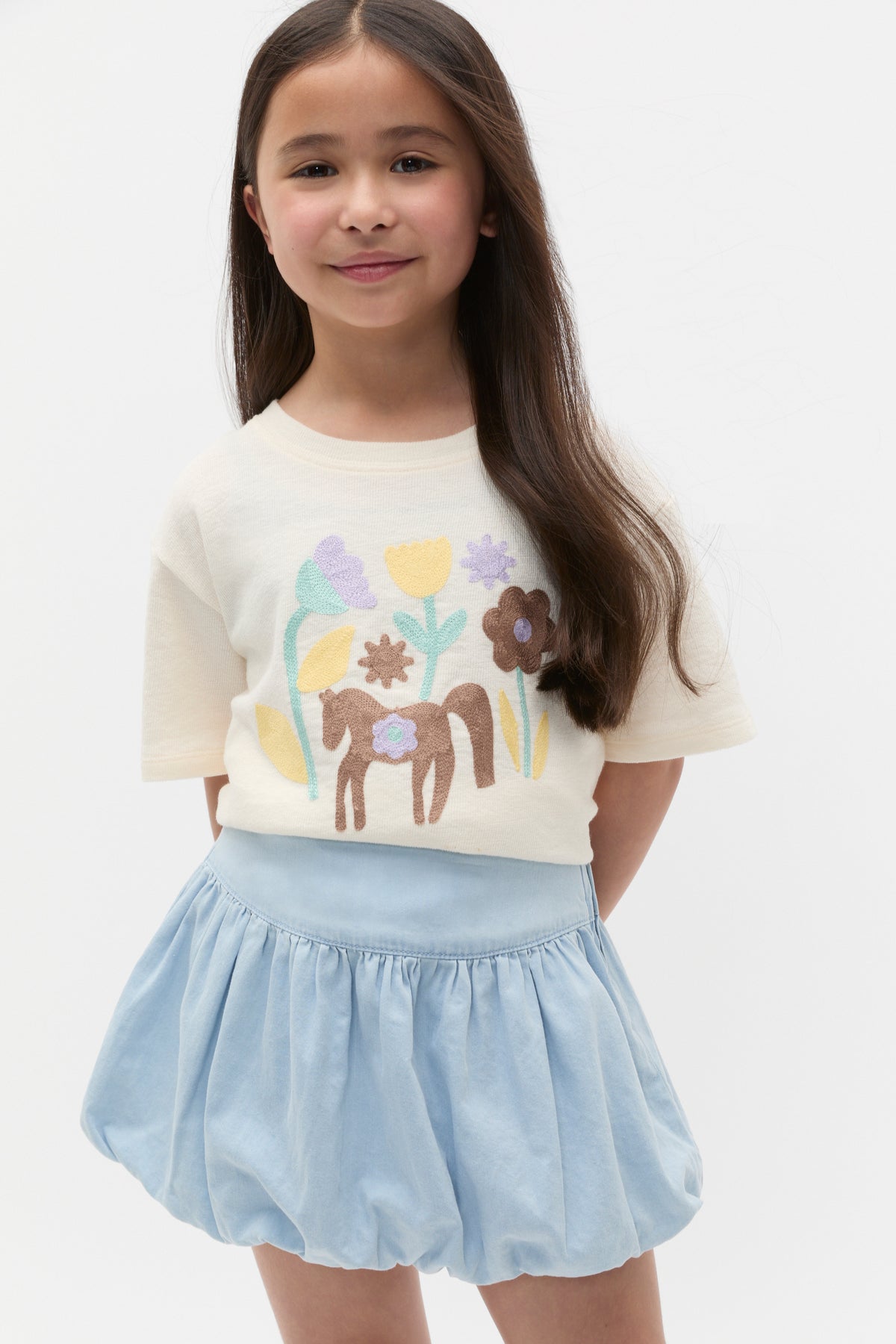 Floral Pony Tee
