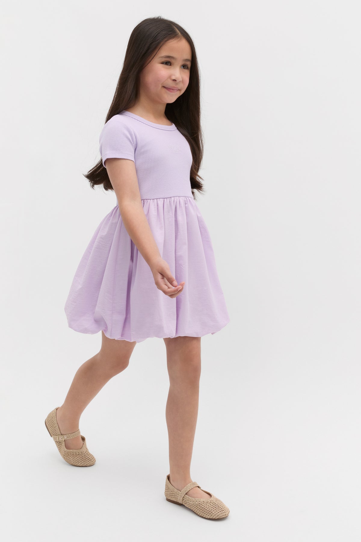 Spliced Logo Dress