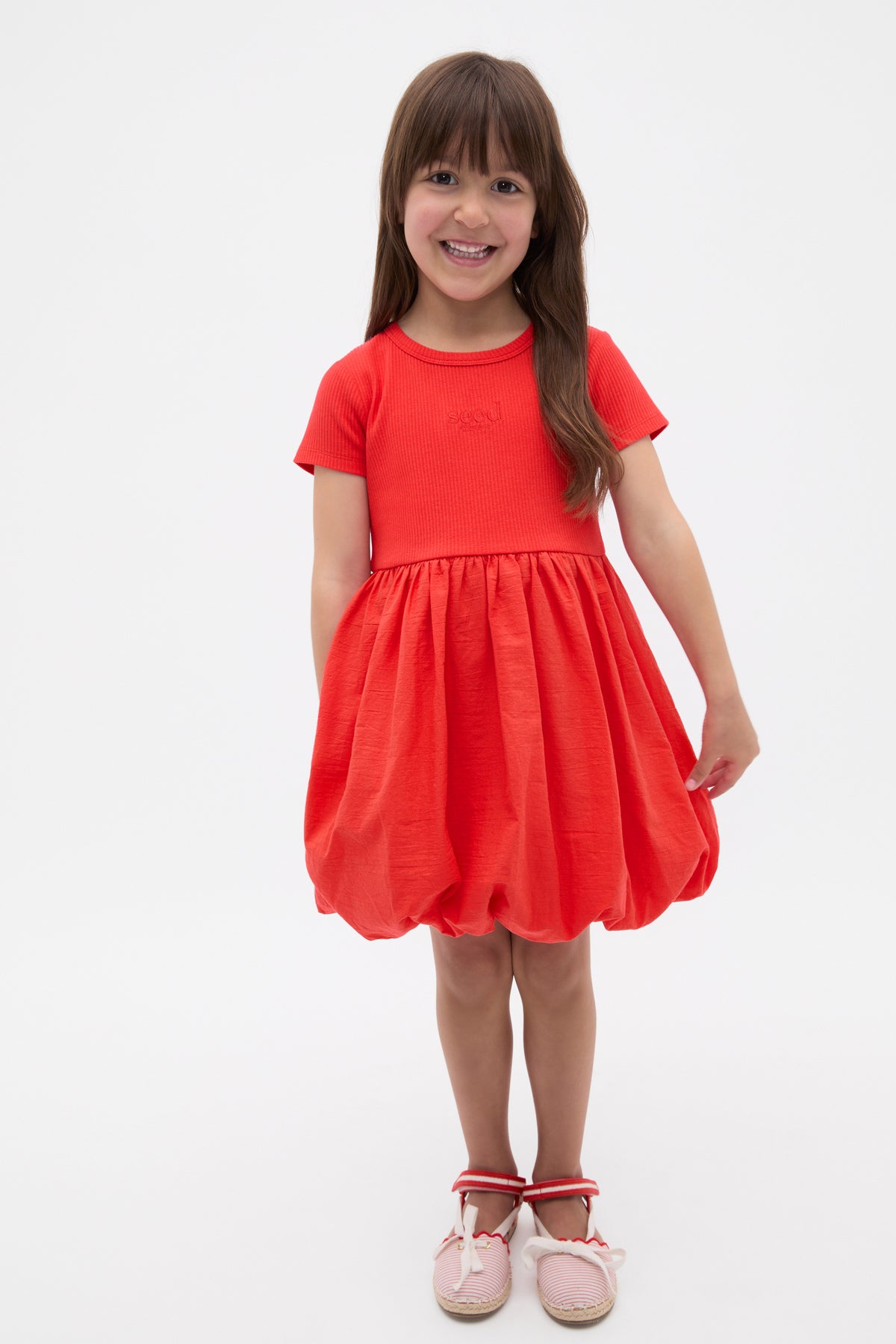 Spliced Logo Dress