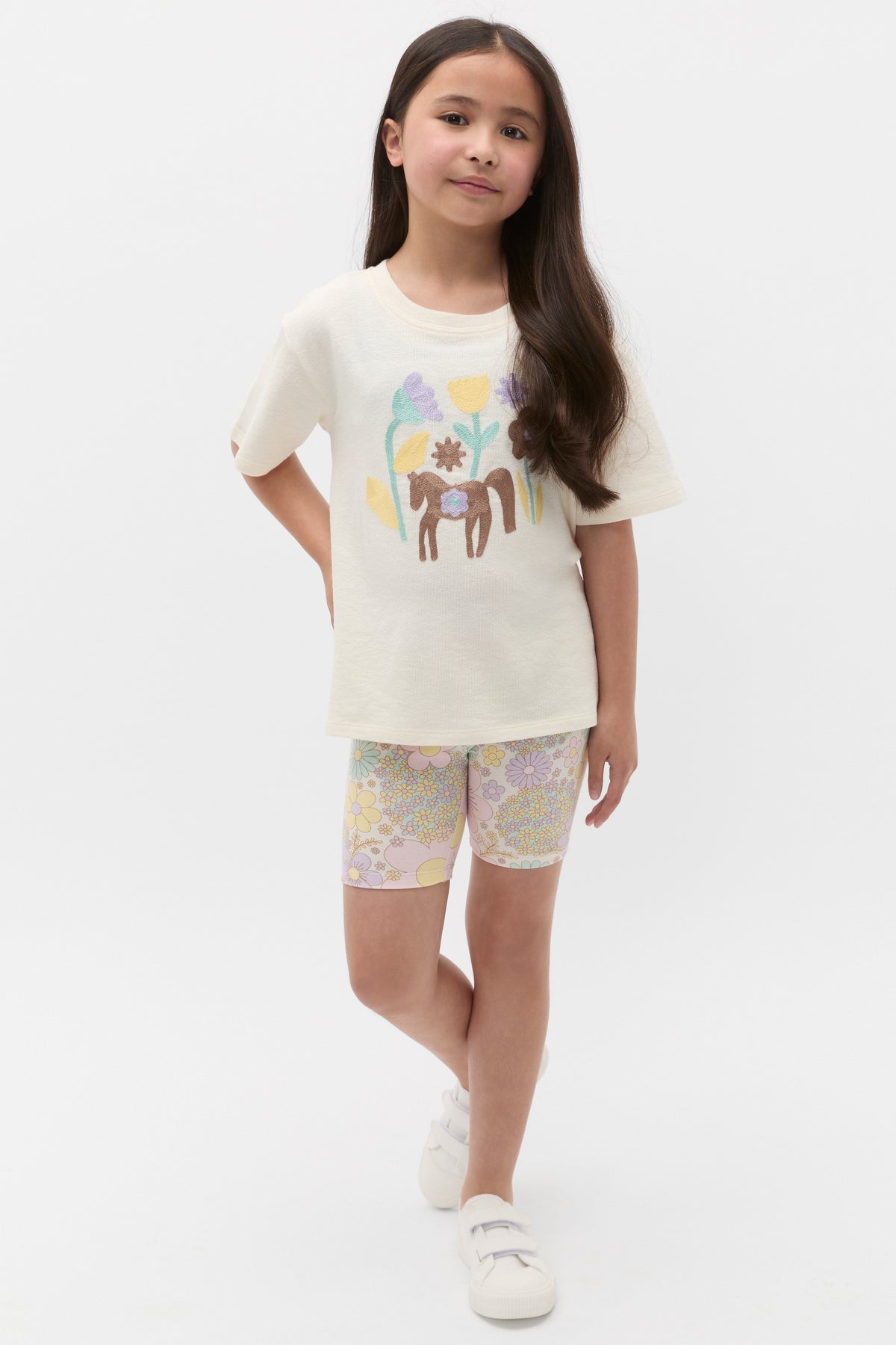 Floral Bike Short