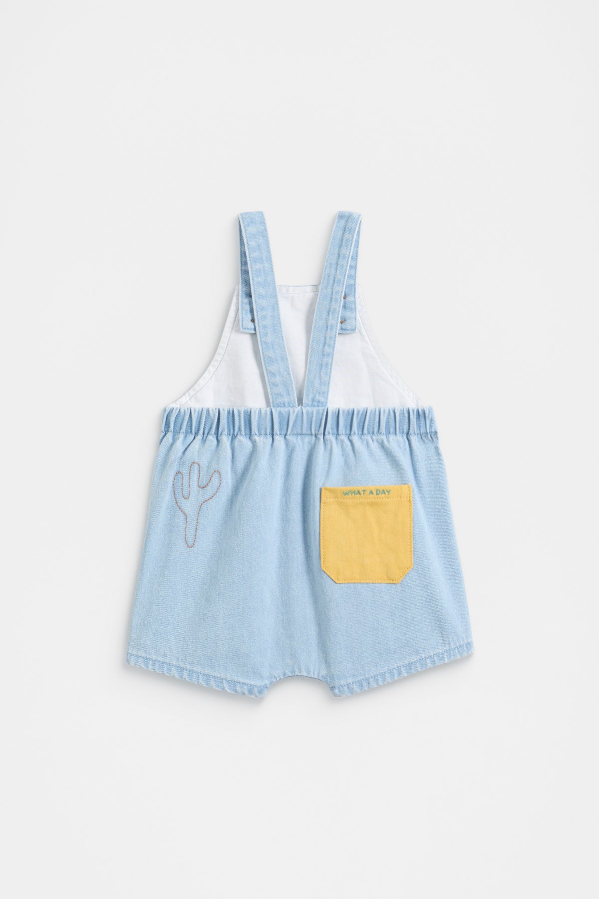 Patched Denim Overall