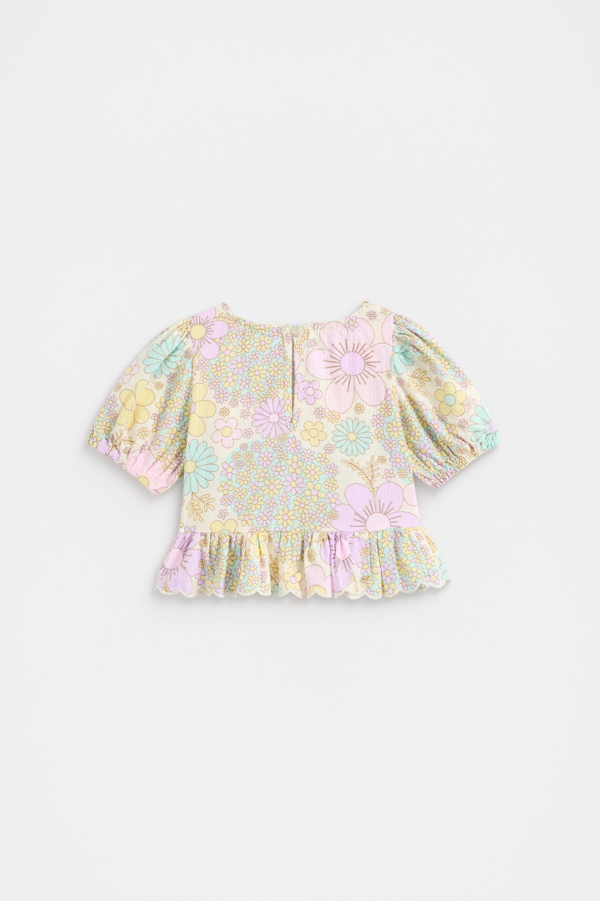 Floral Button Top