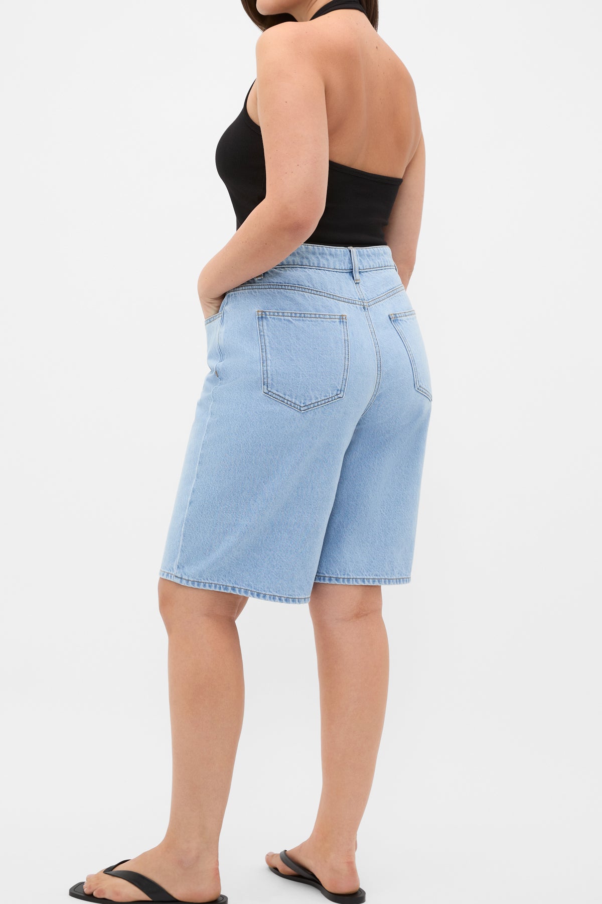 Longline Jean Short