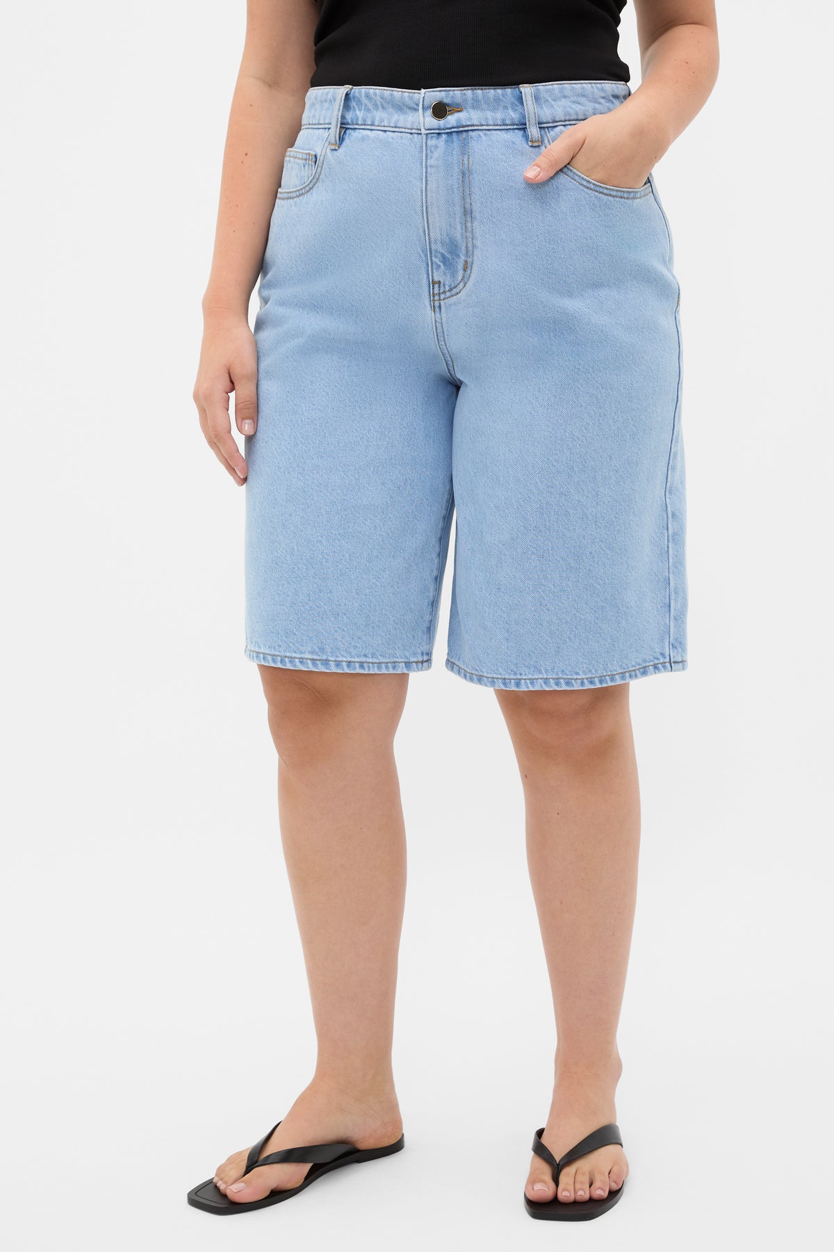 Longline Jean Short