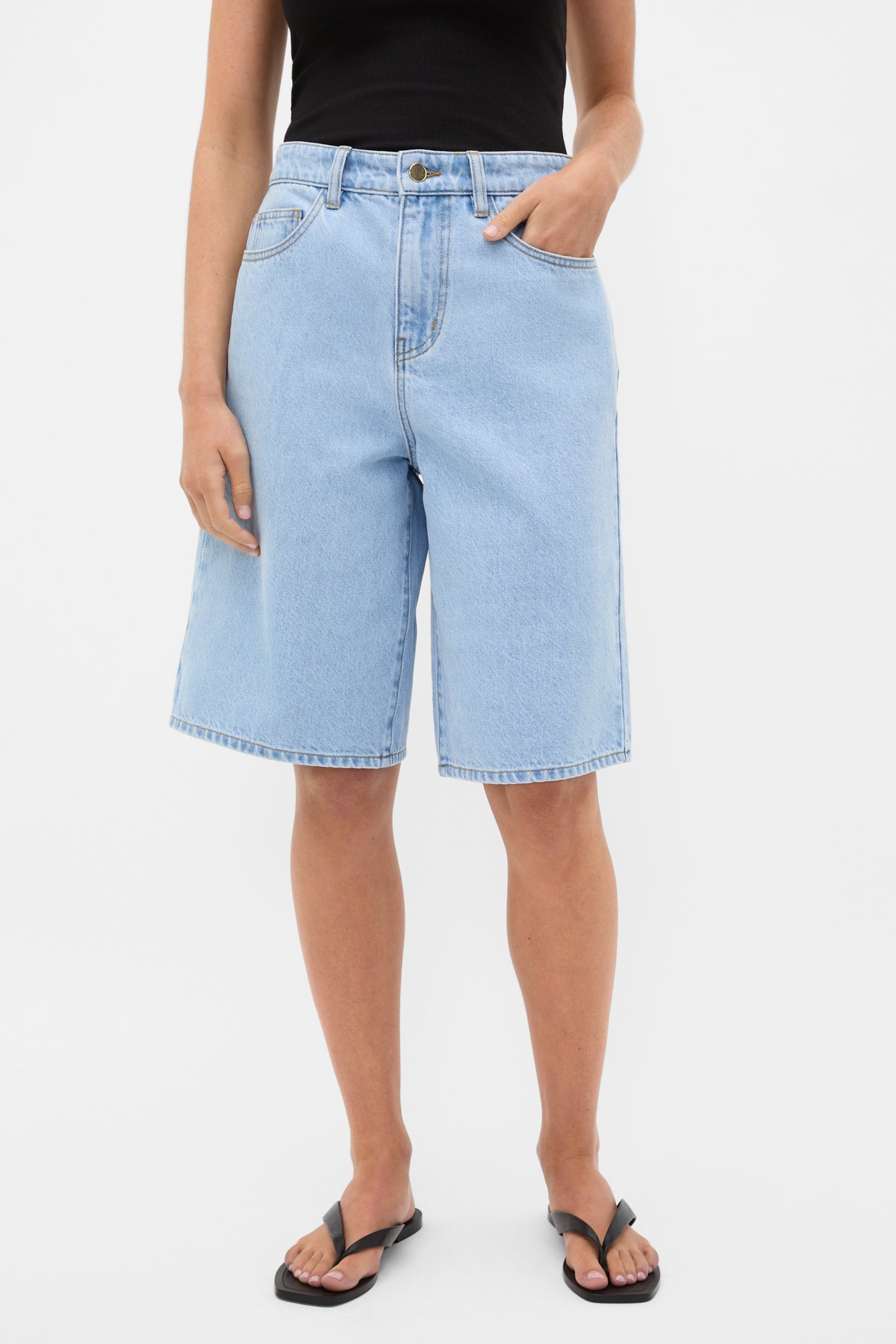 Longline Jean Short