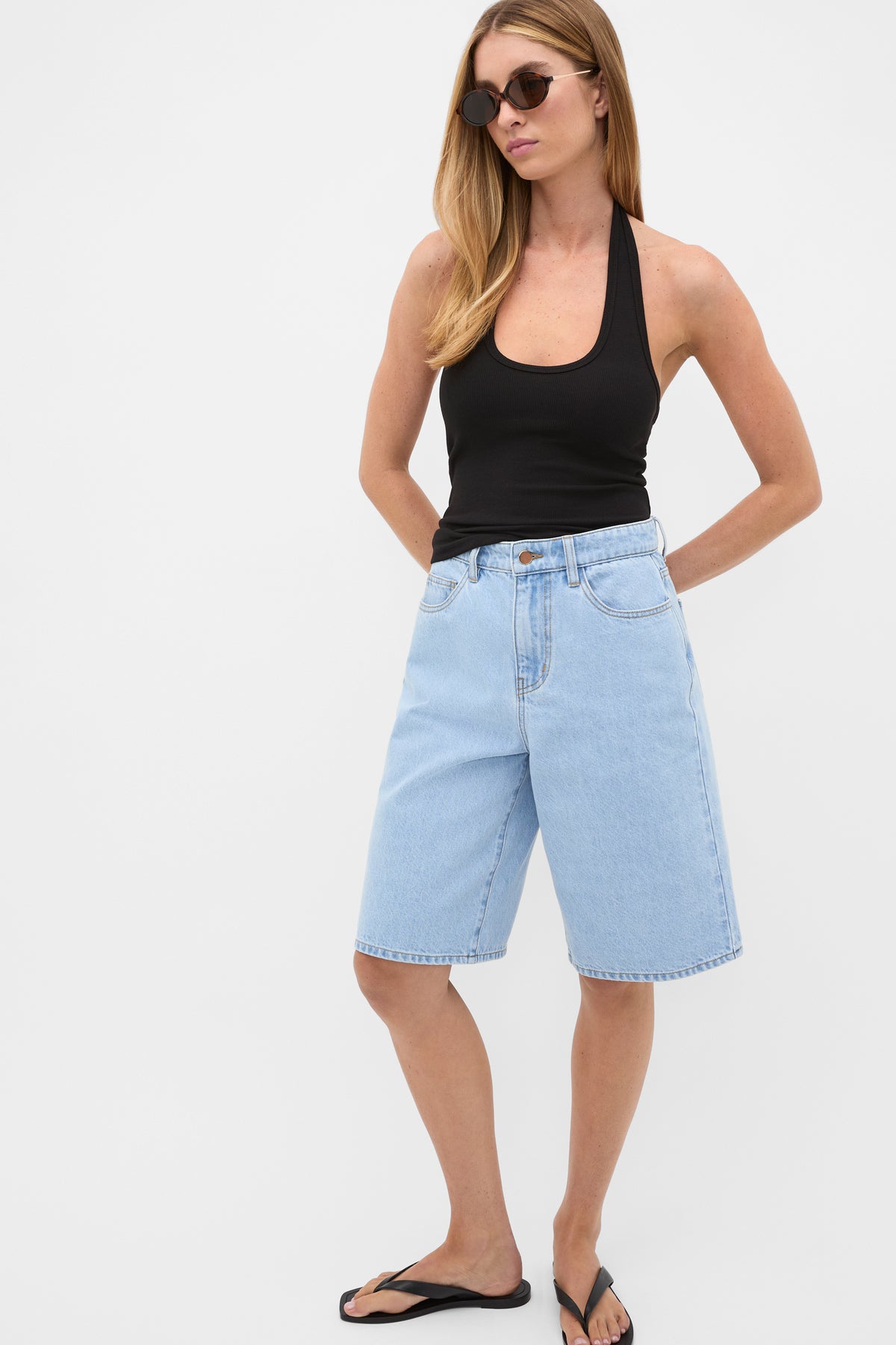 Longline Jean Short