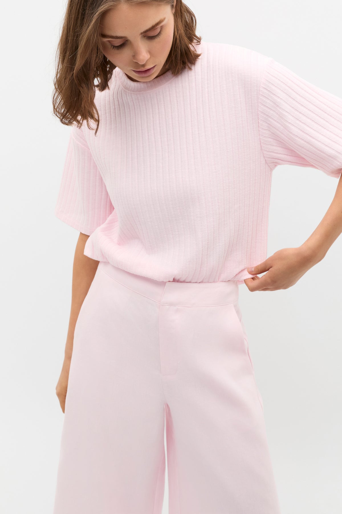 Textured Longline Boxy Tee
