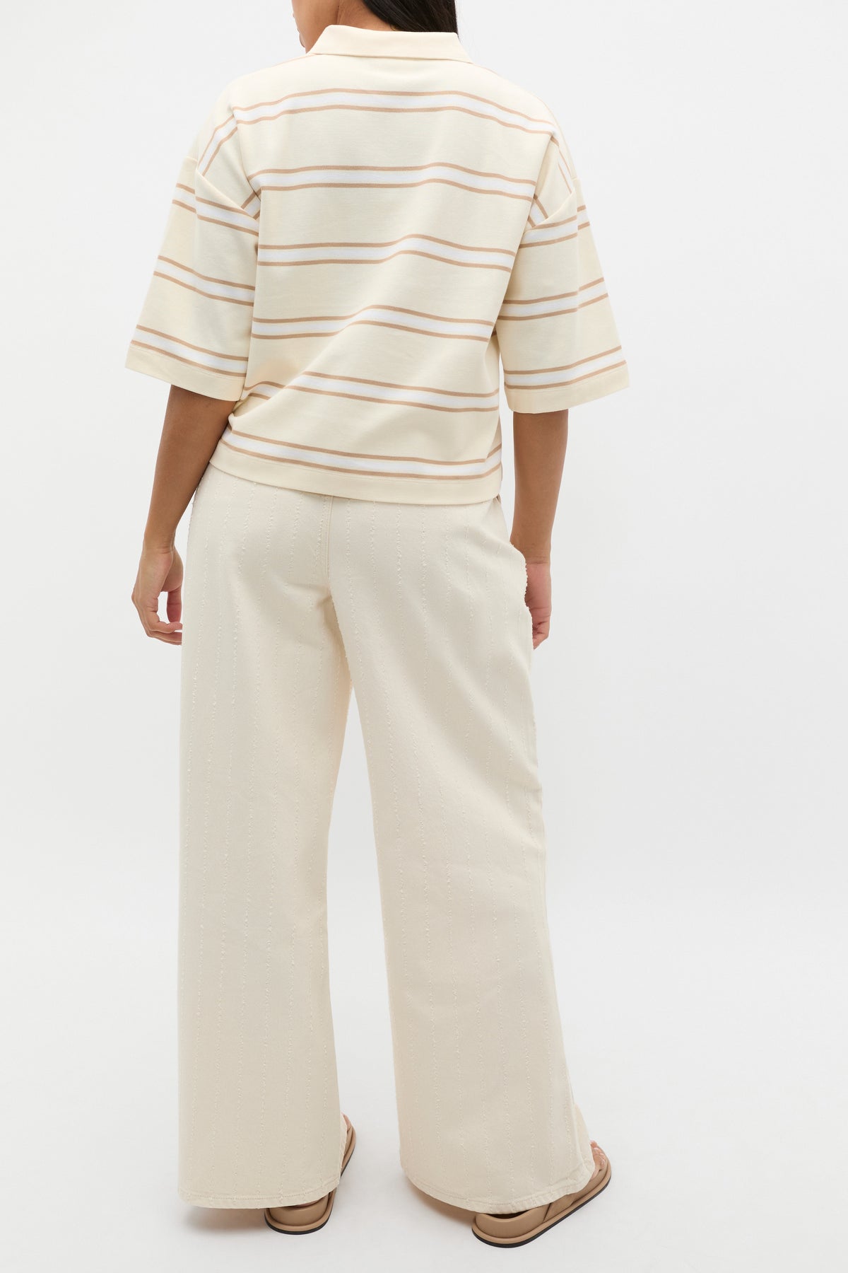 Stripe Boxy Polo