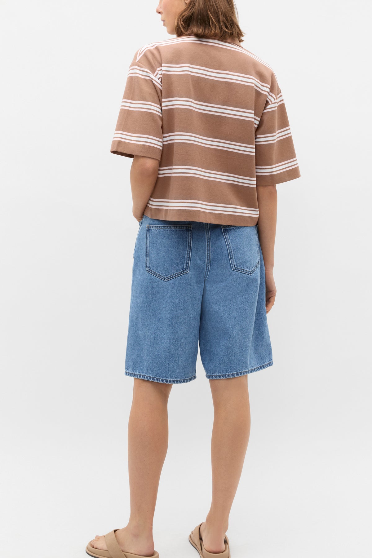Stripe Boxy Polo